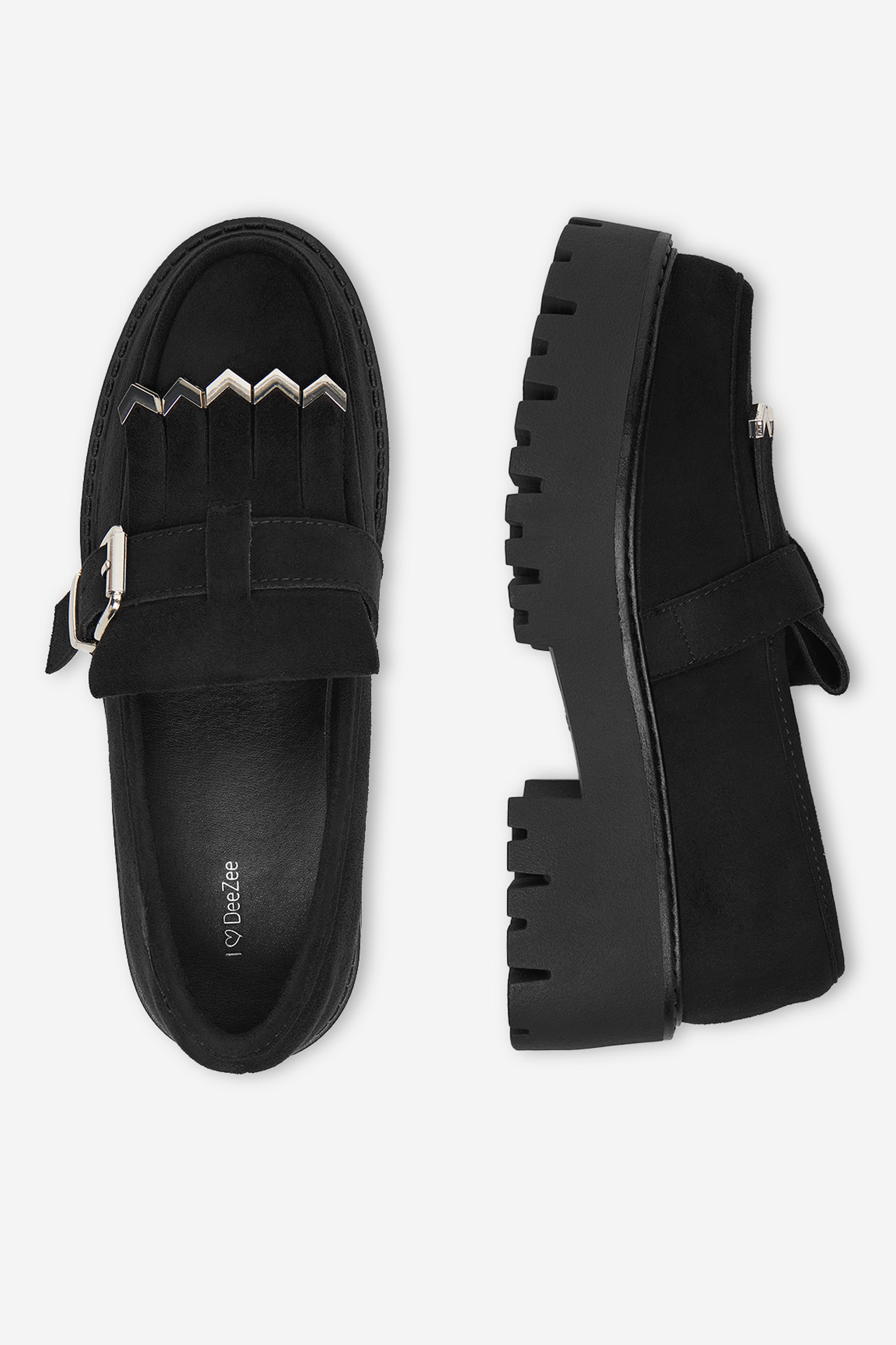 Čevlji brez vezalk Črna