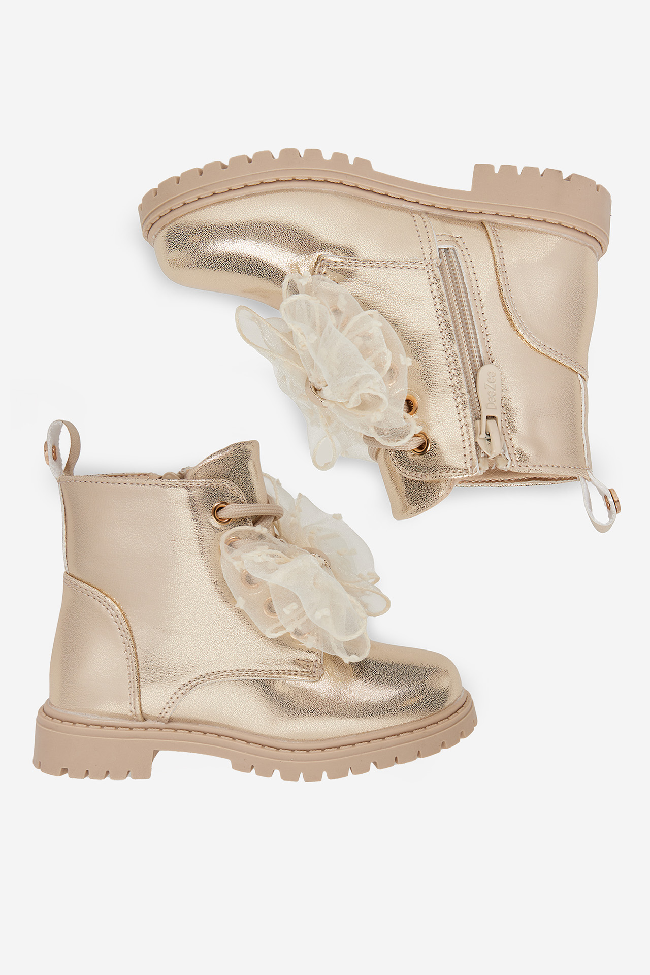 Gležnjarji z vezalkami Zlata