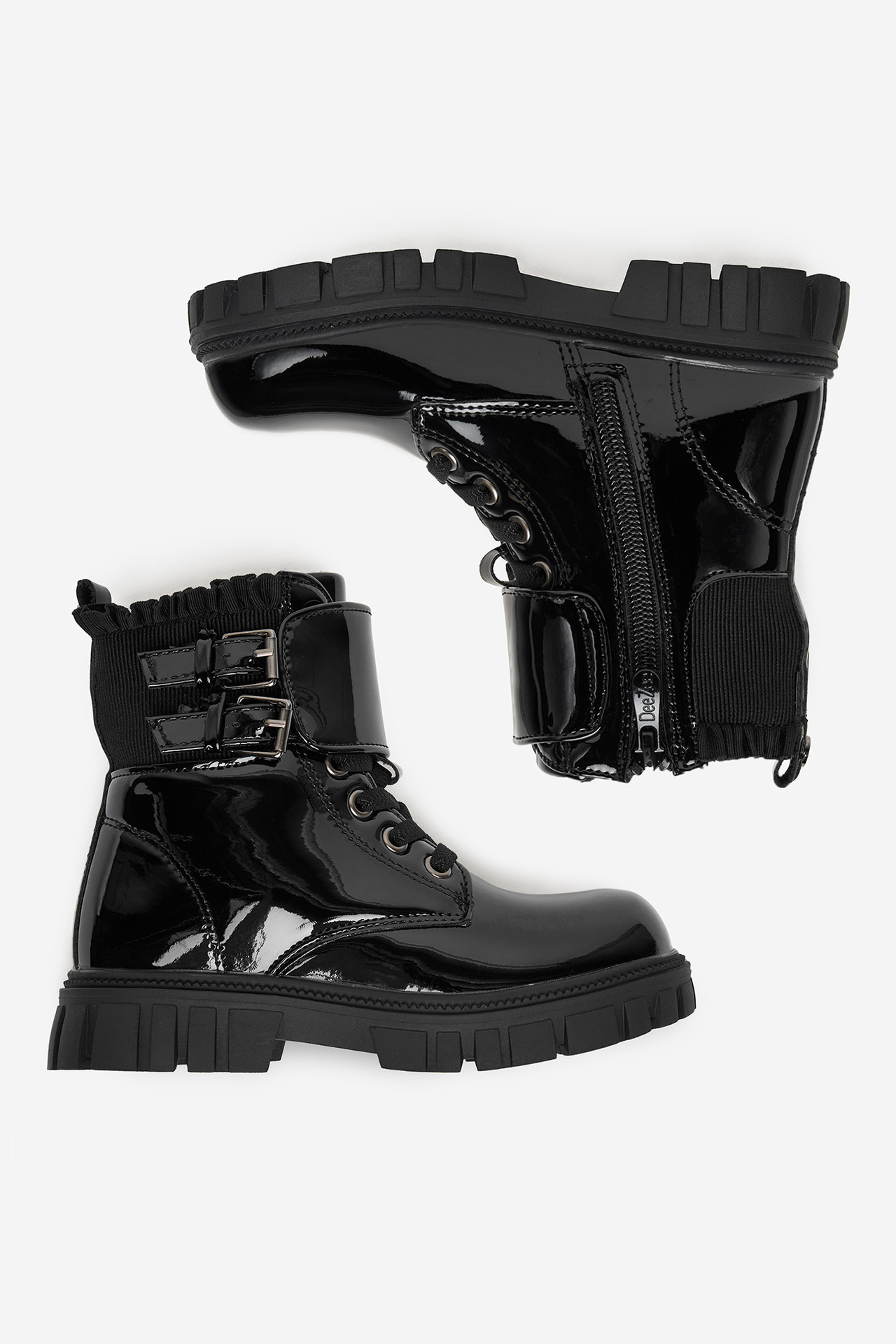 Gležnjarji z vezalkami Črna