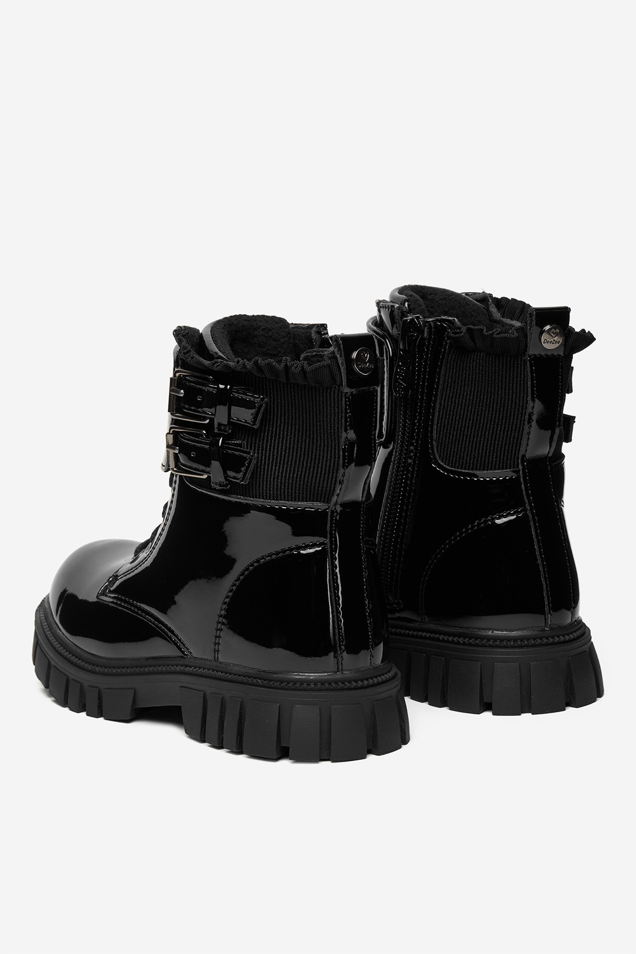 Gležnjarji z vezalkami Črna