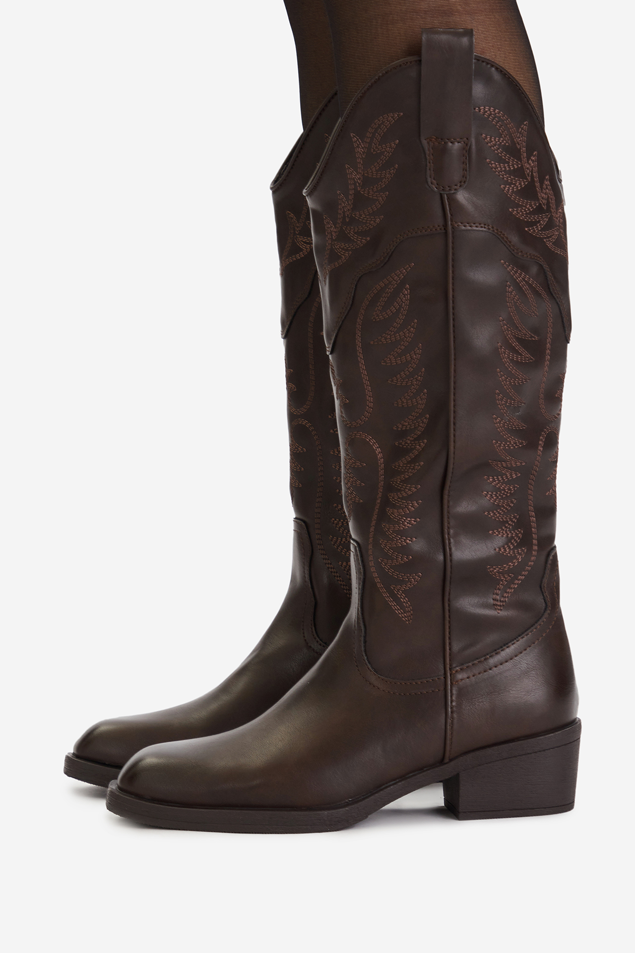 Kovbojská obuv Tmavě hnědá