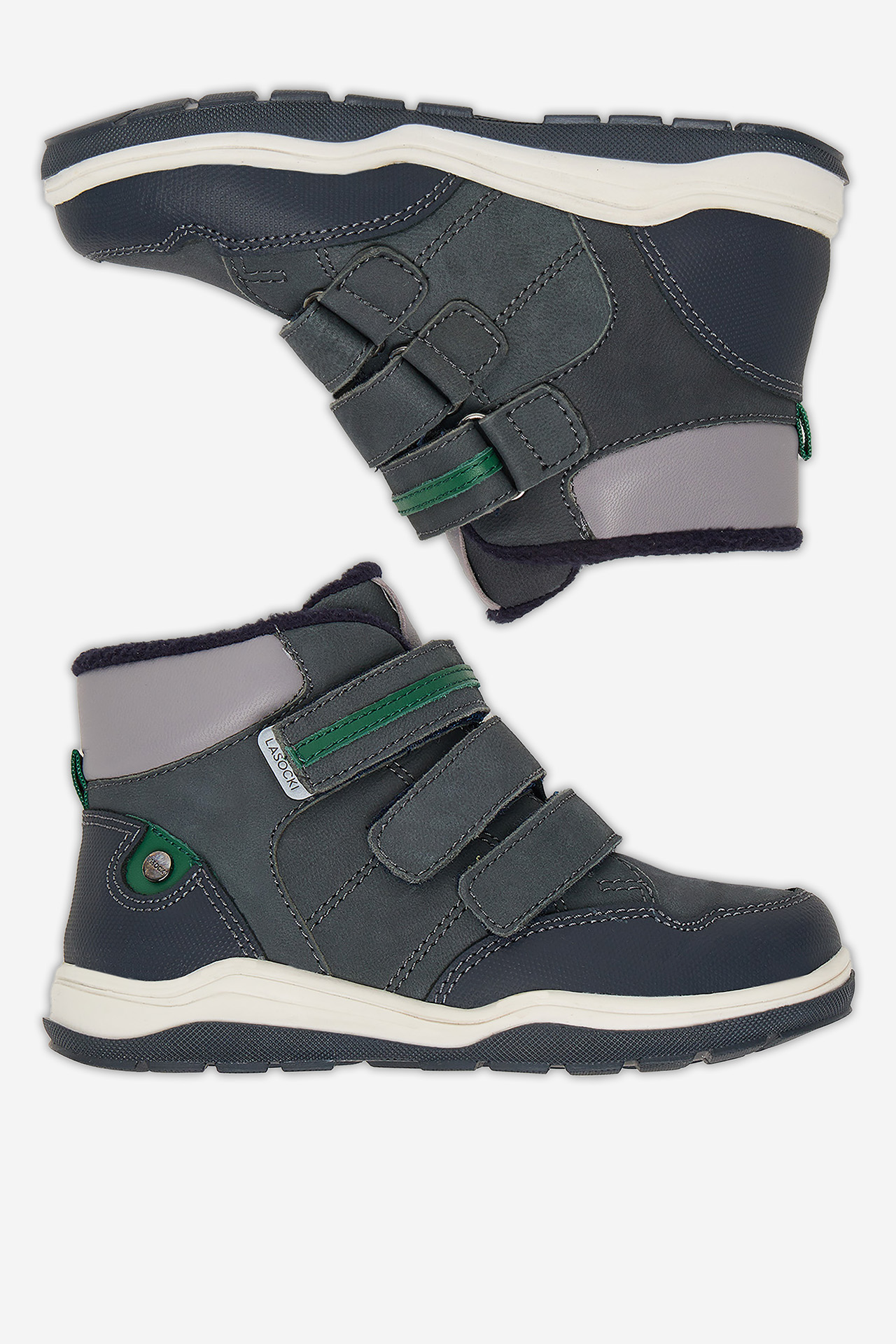 Gležnjarji z vezalkami Mornarsko modra