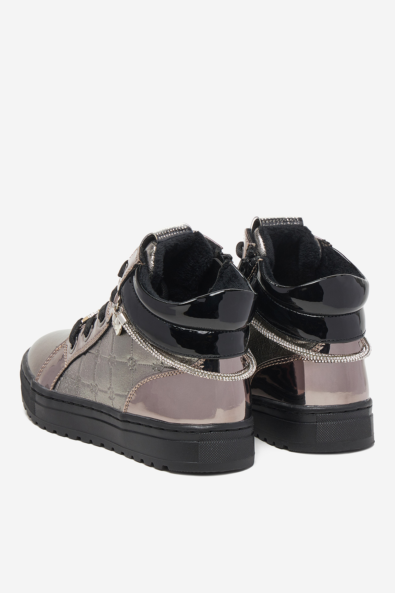 Kotníková obuv Stříbrný temný