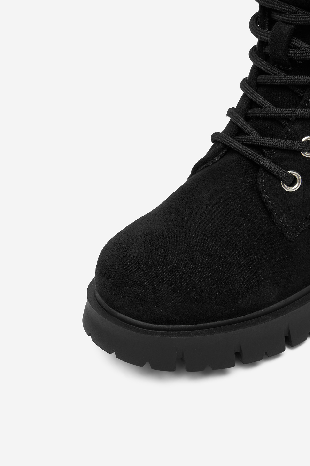 Gležnjarji z vezalkami Črna