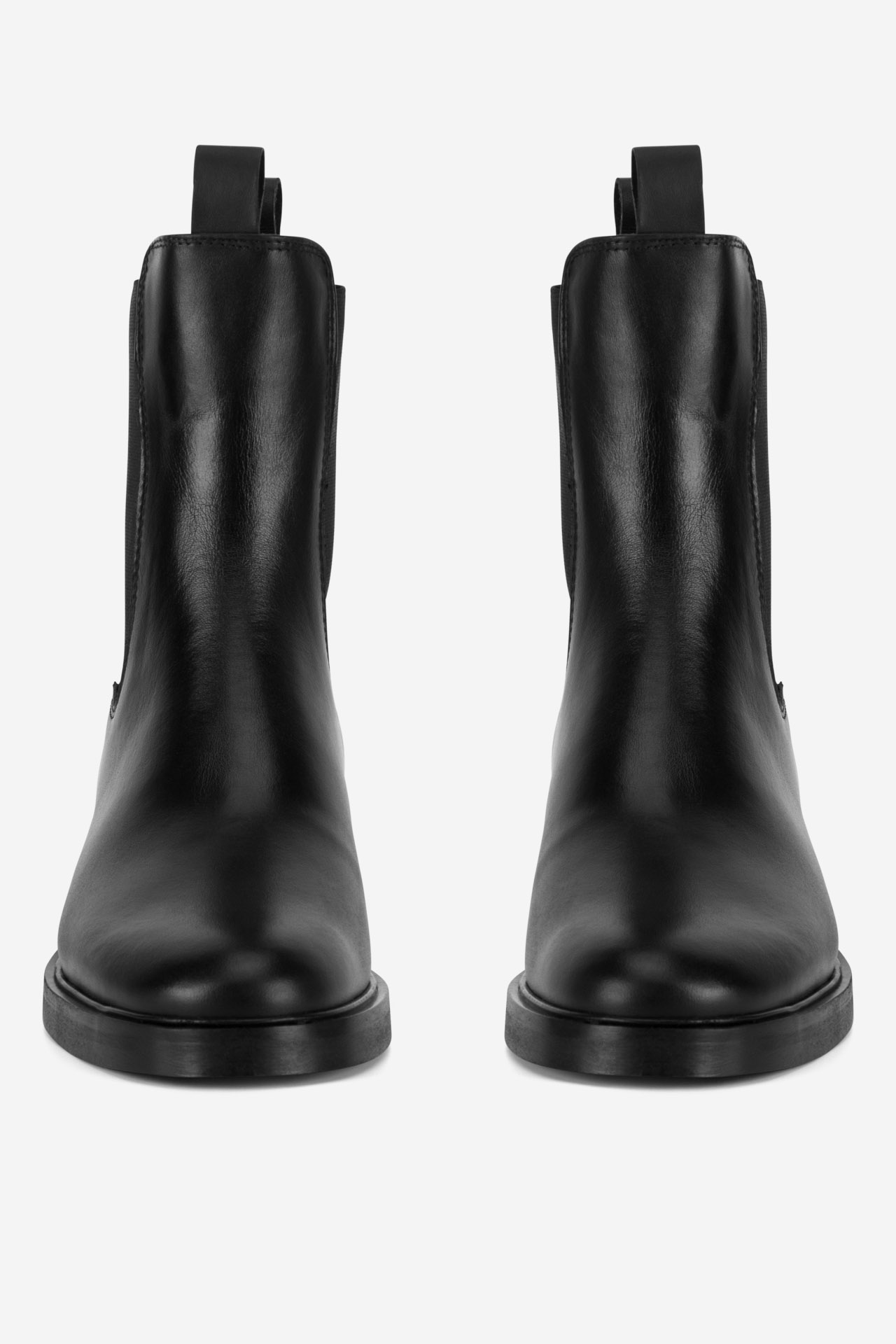 Kotníková obuv s elastickým prvkem Černá