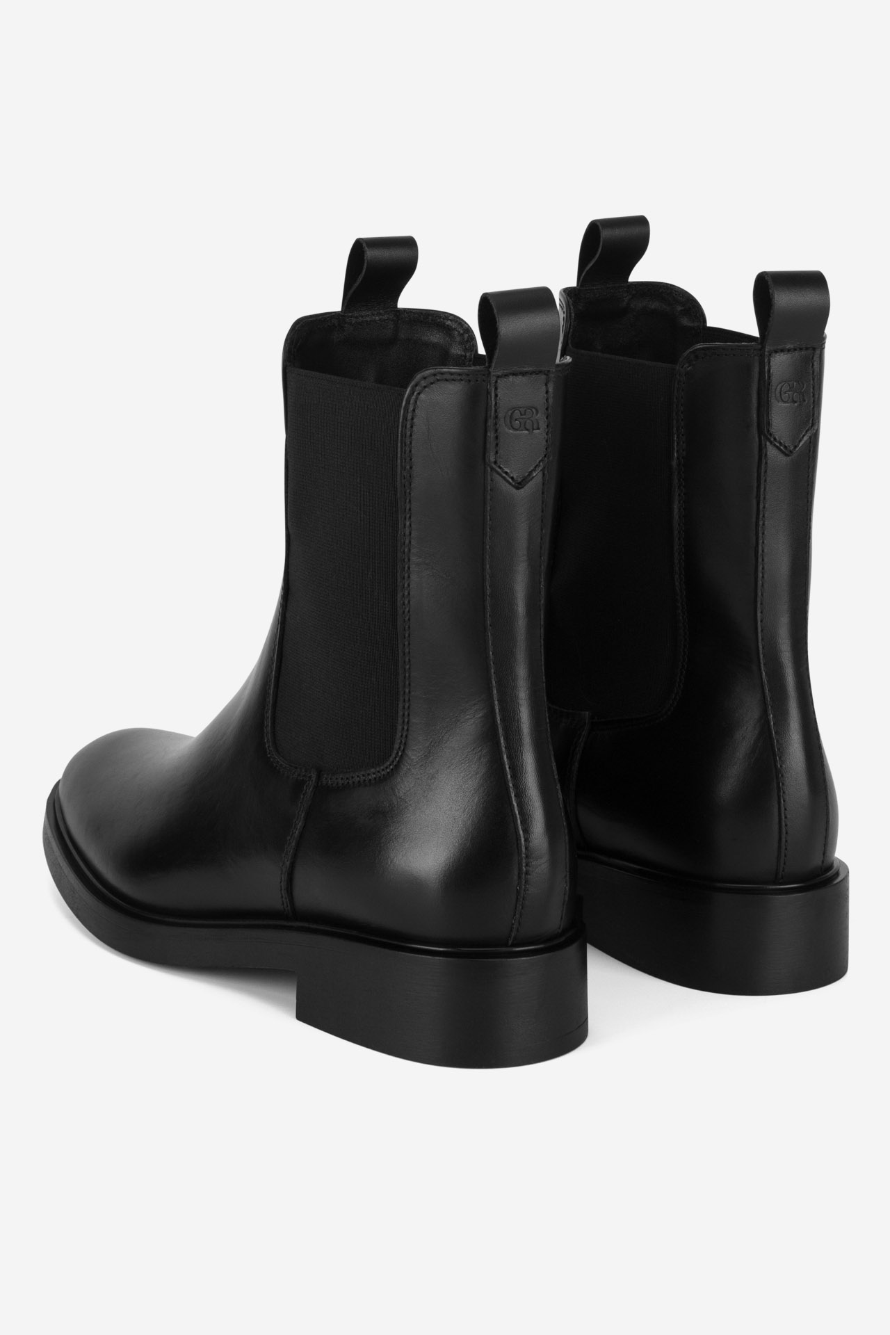 Kotníková obuv s elastickým prvkem Černá