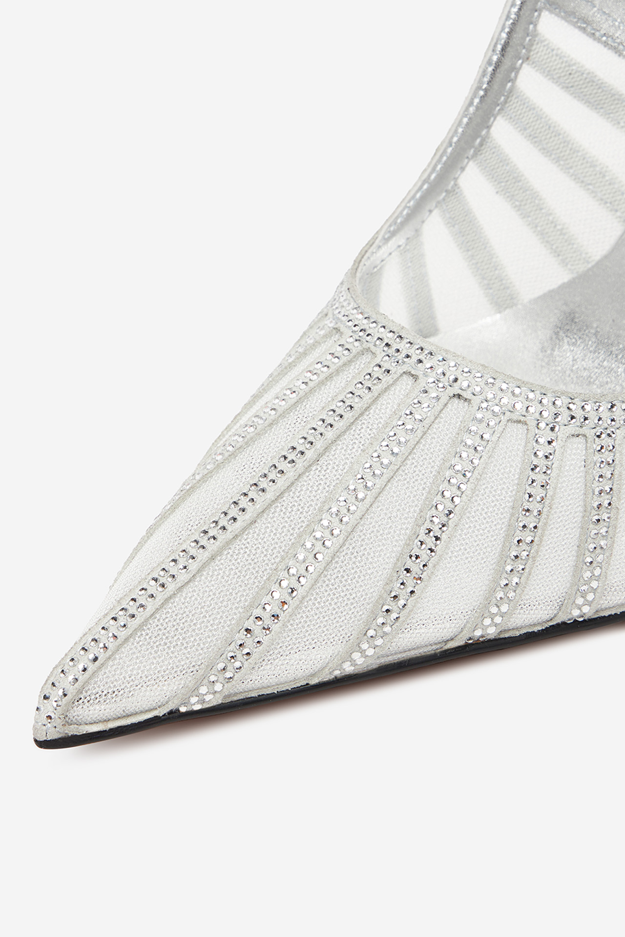 Pantofi stiletto Argintiu