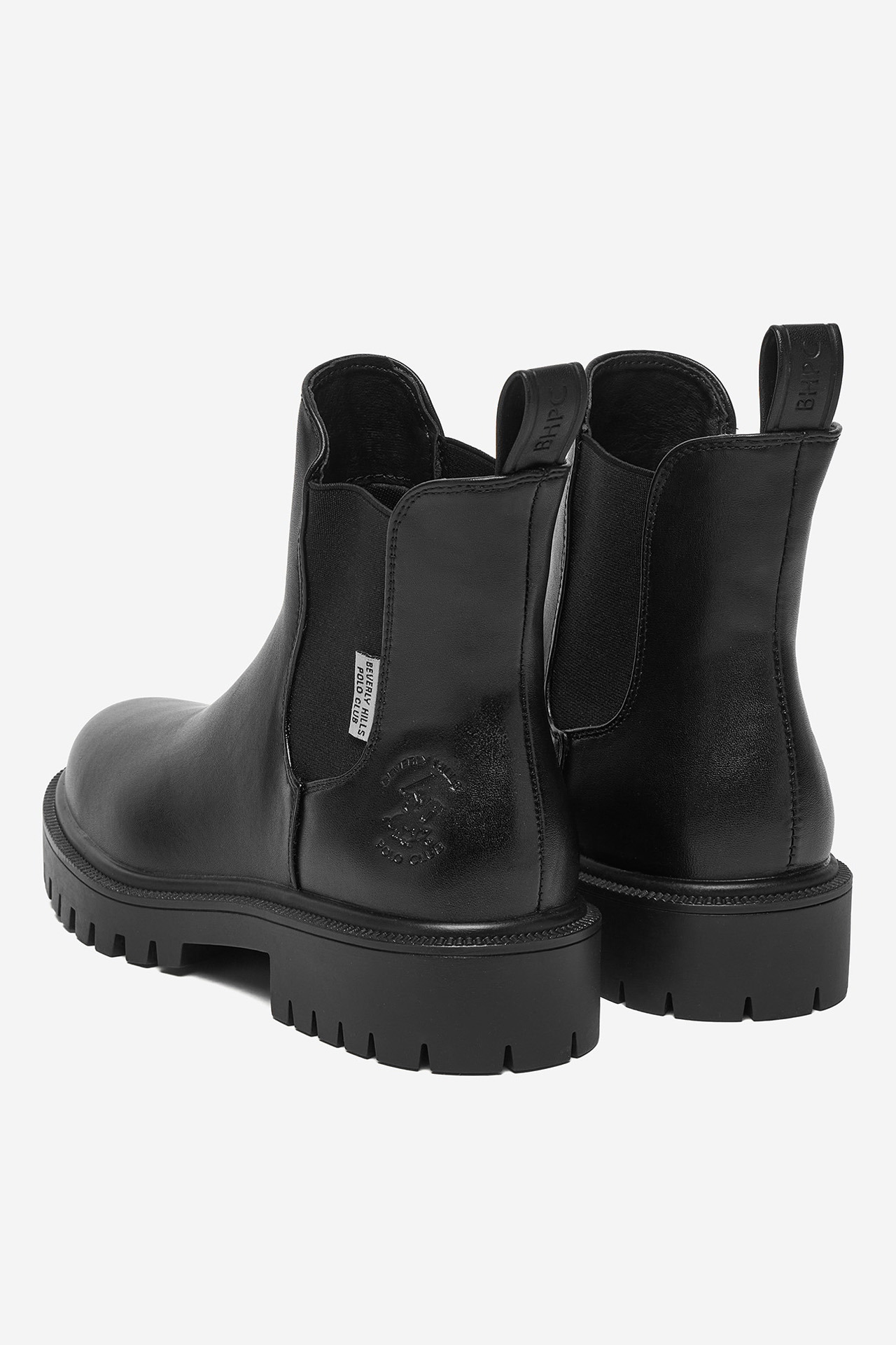 Kotníková obuv s elastickým prvkem Černá