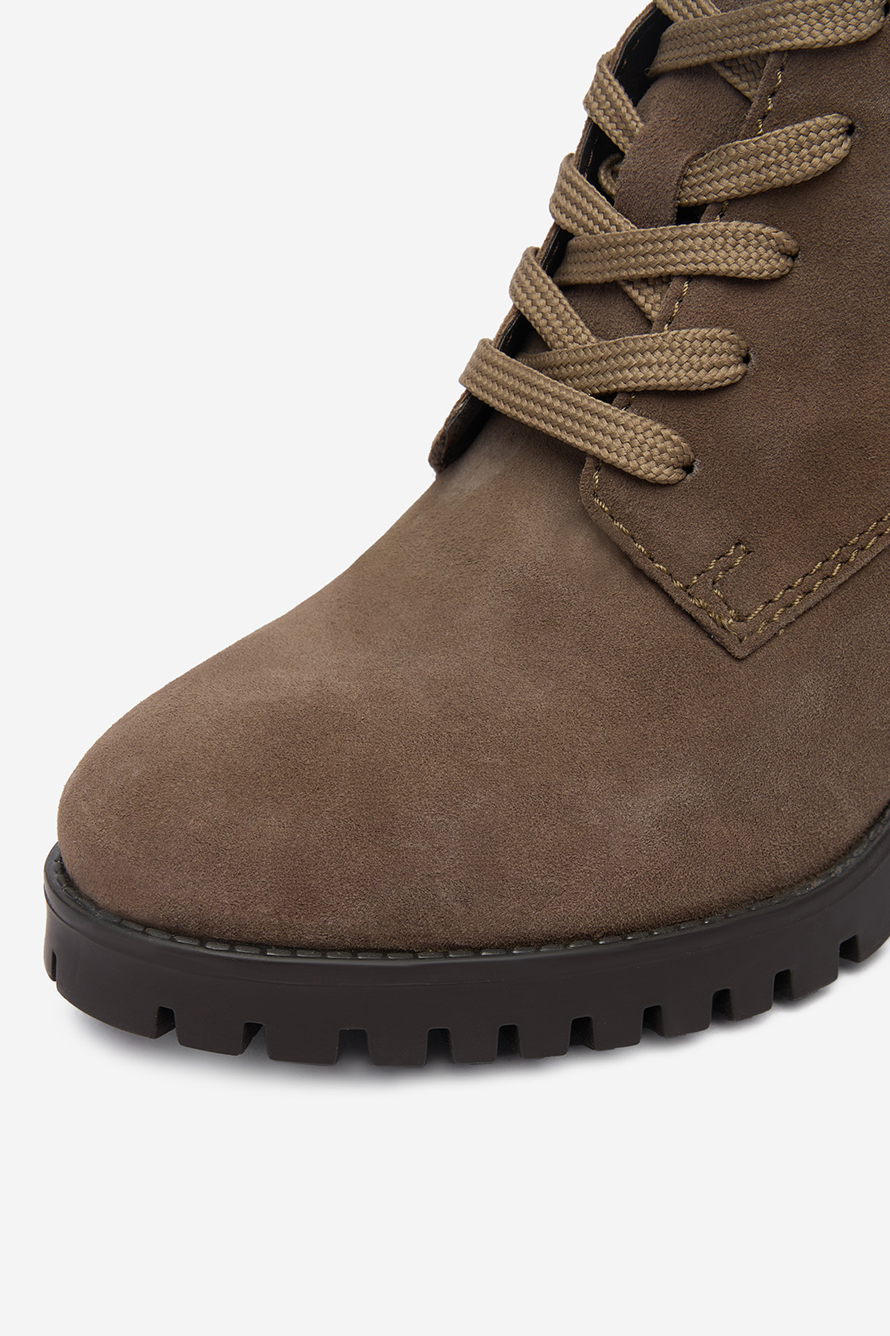 Kotníková obuv Tmavě béžová