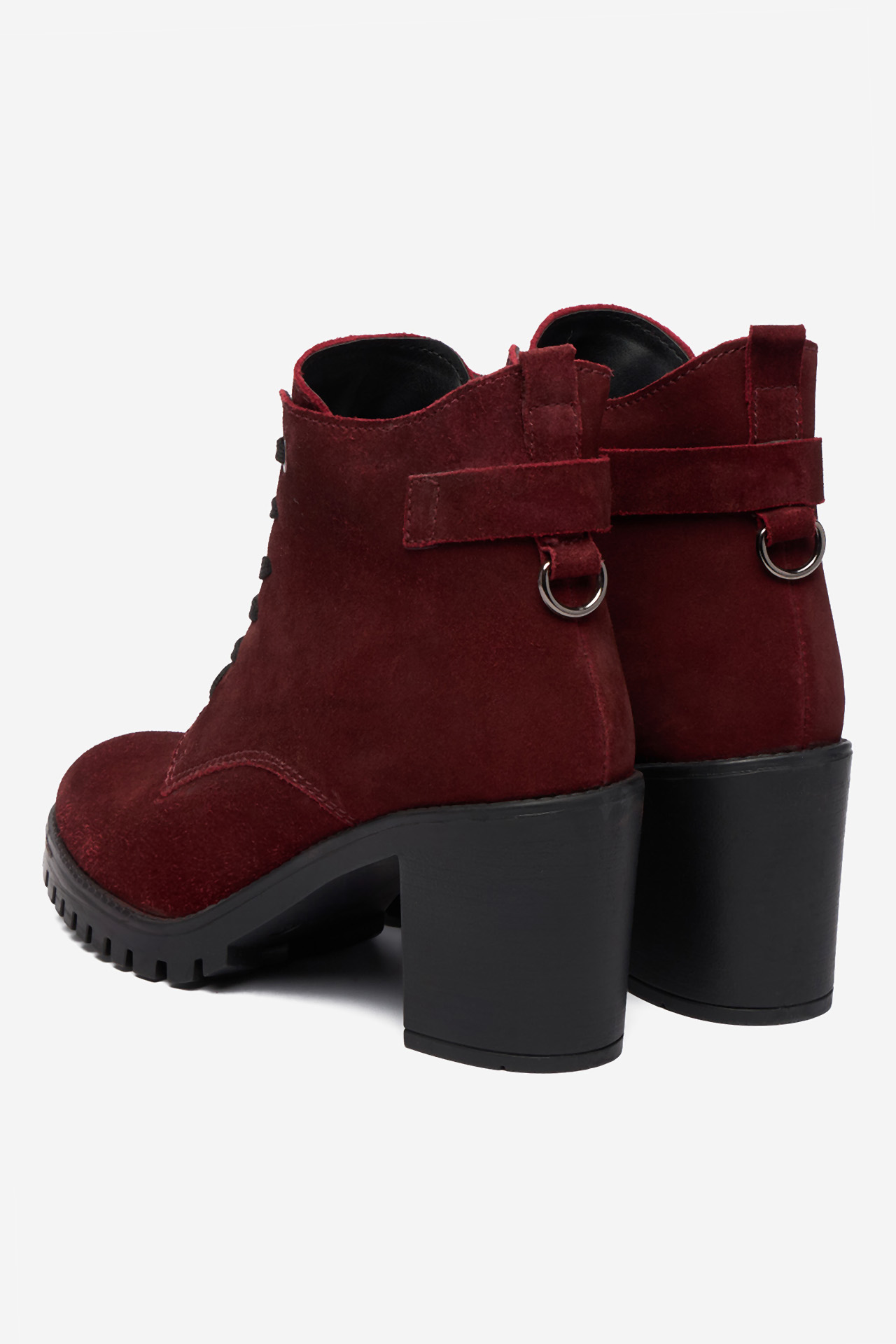 Kotníková obuv Vínový