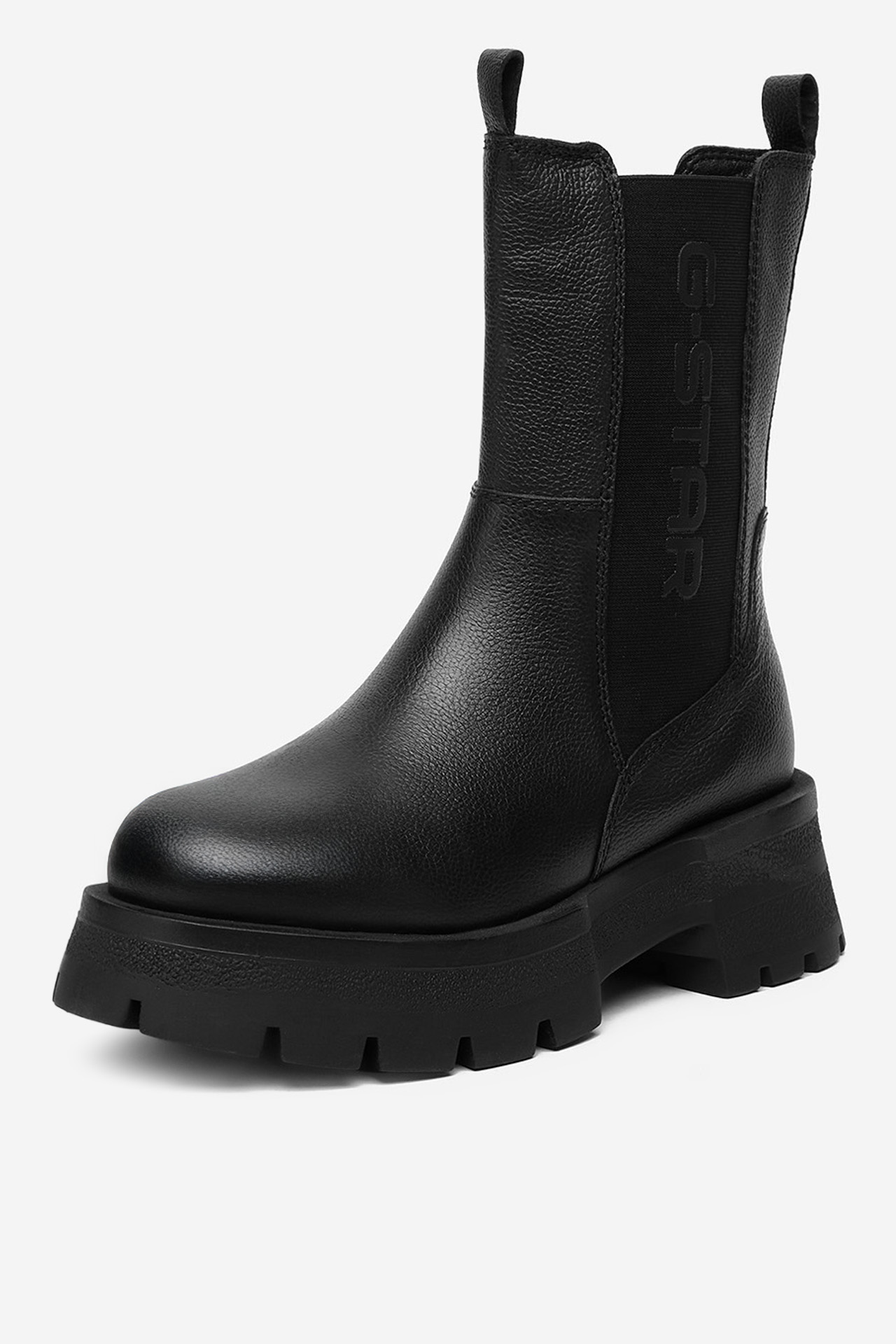 Kotníková obuv s elastickým prvkem Černá