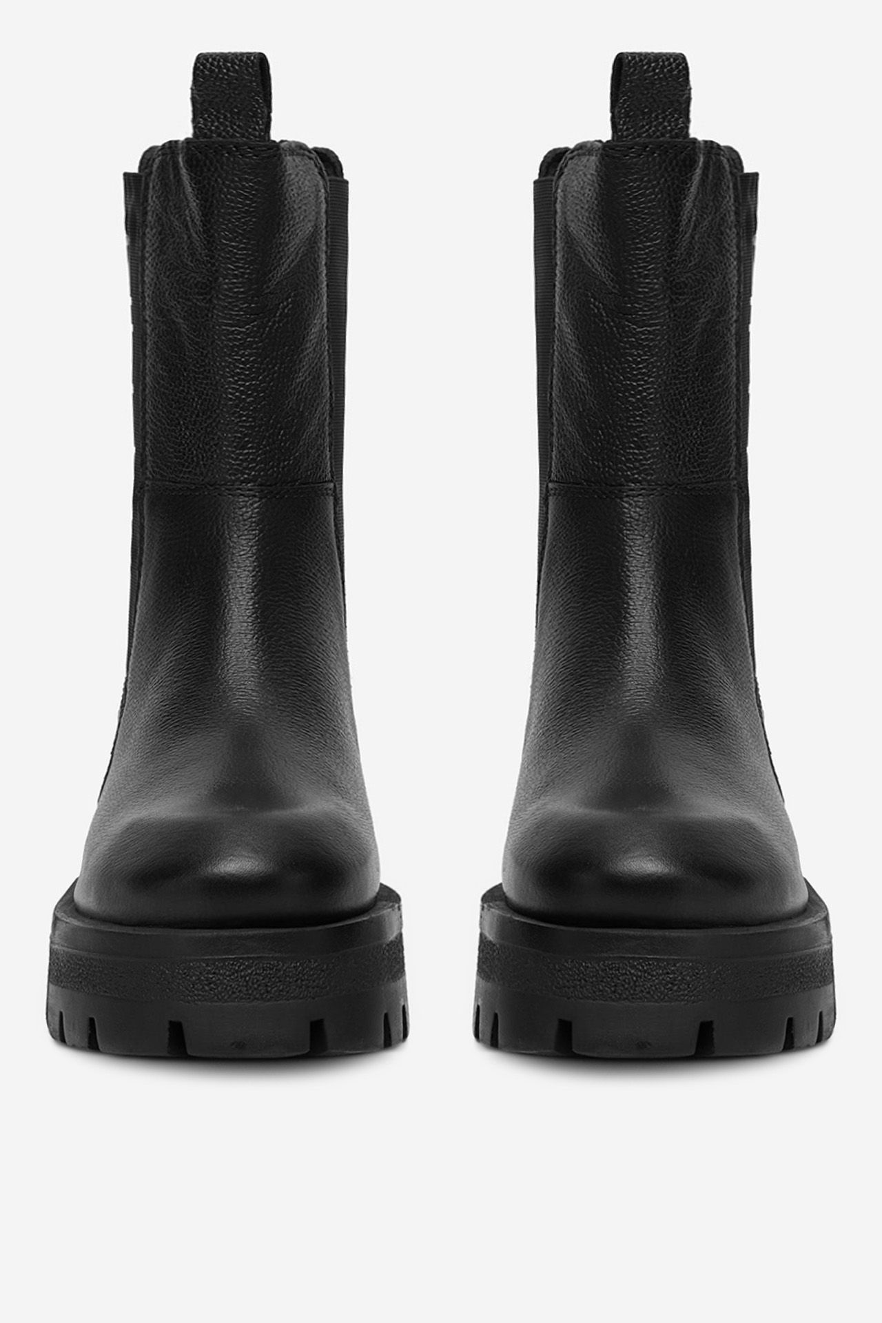 Kotníková obuv s elastickým prvkem Černá