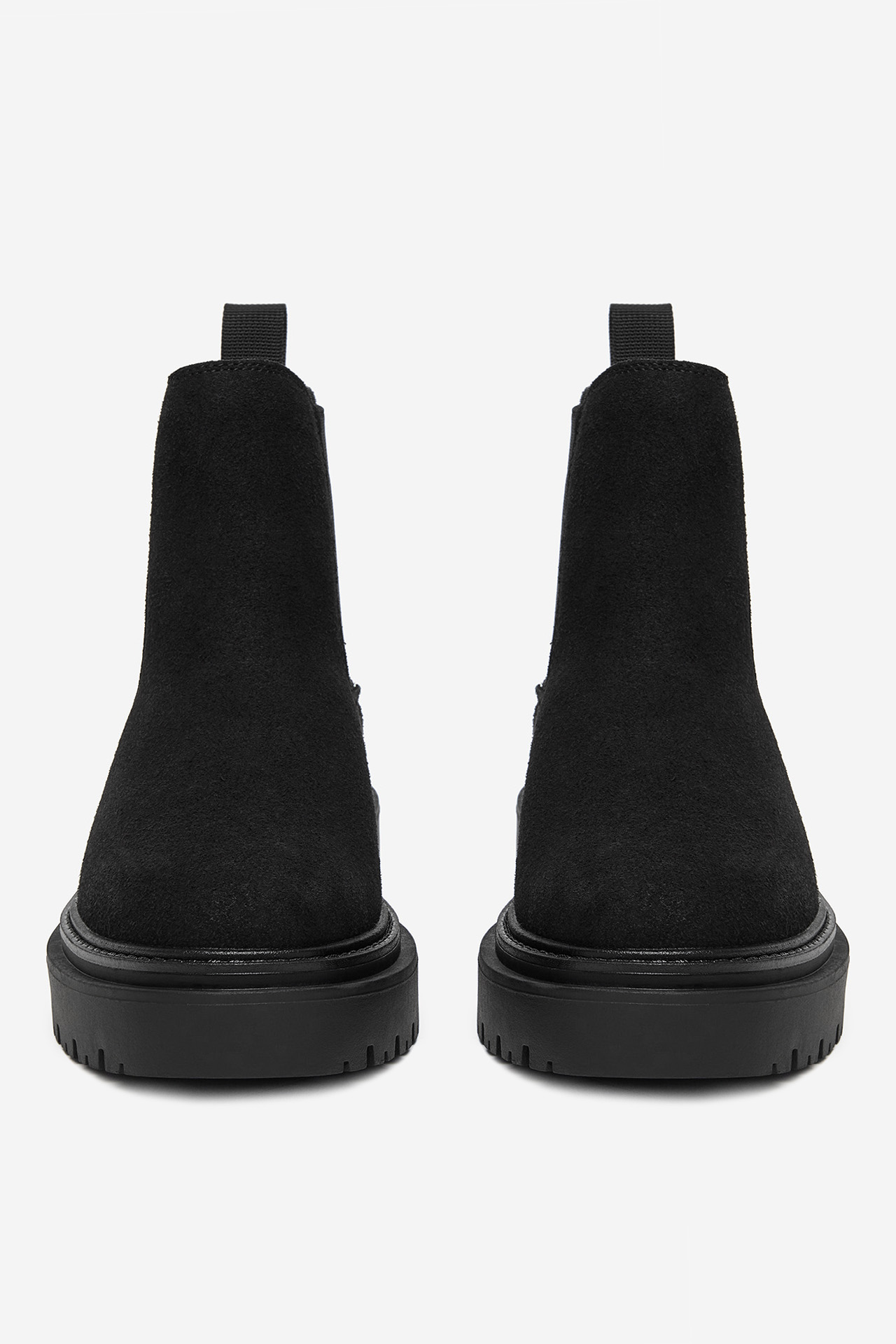 Kotníková obuv s elastickým prvkem Černá