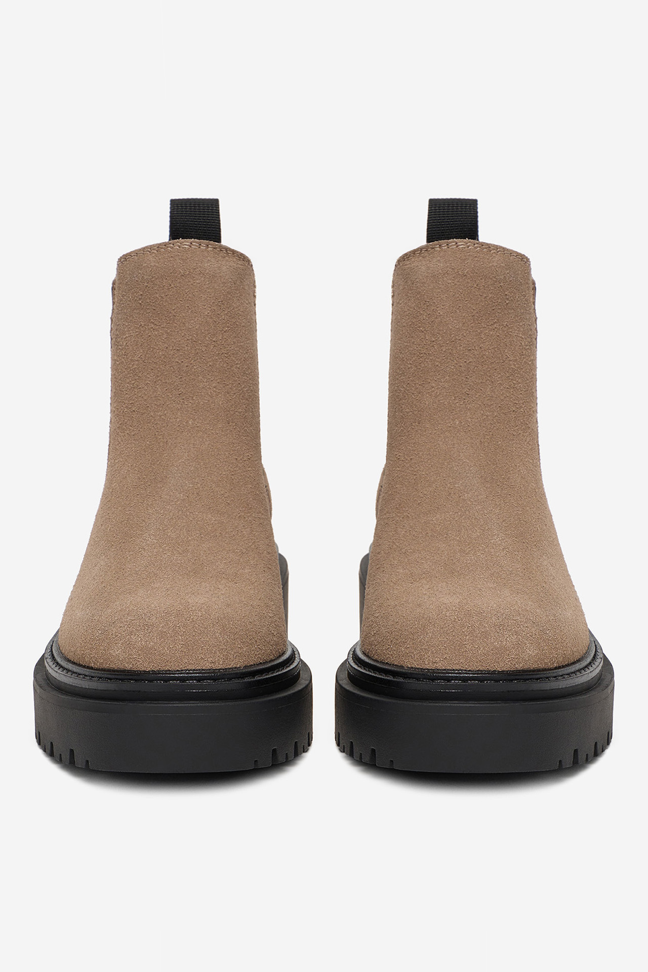 Kotníková obuv s elastickým prvkem Hnědá