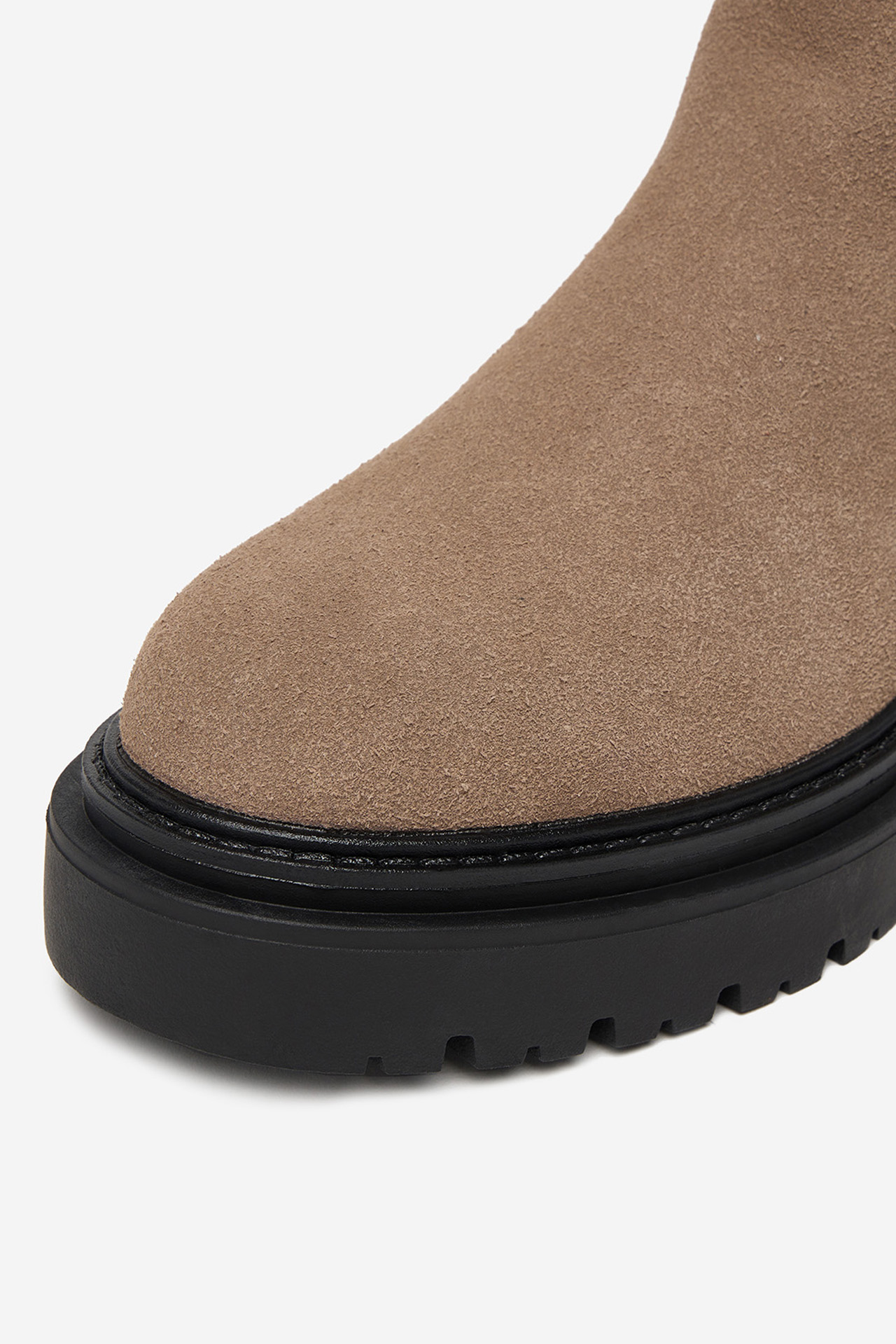 Kotníková obuv s elastickým prvkem Hnědá