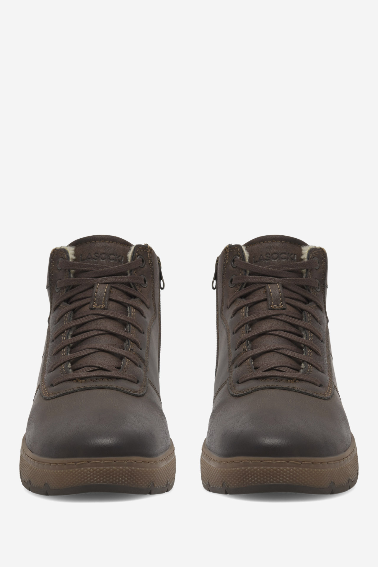 Šnurovacie topánky Tmavo hnedá