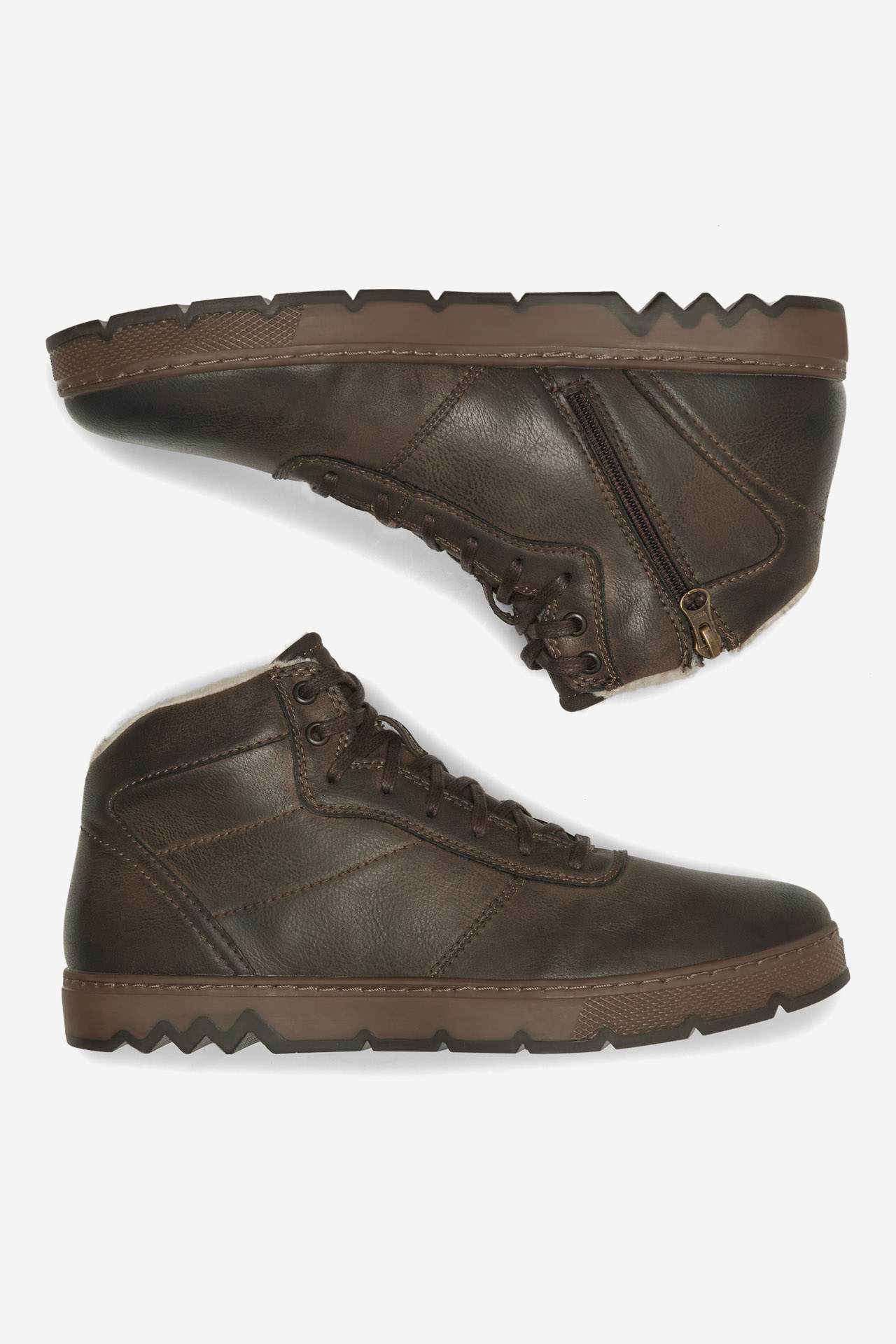 Šnurovacie topánky Tmavo hnedá