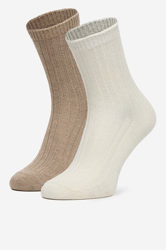 Čarape NINE WEST CEO_AS_NW_08_W_AW25 (2 PACK)R Krem