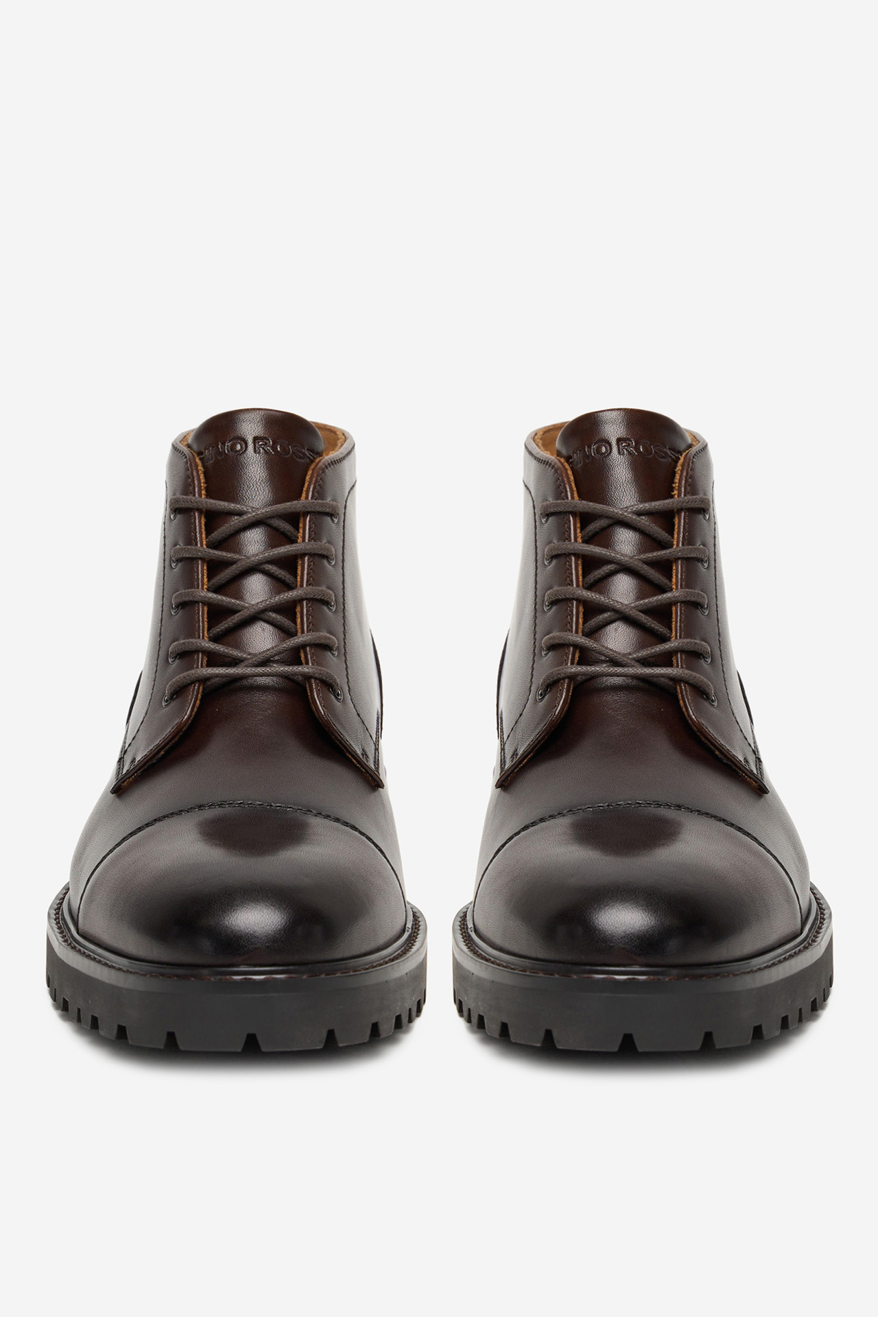 Kotníková obuv Tmavě hnědá