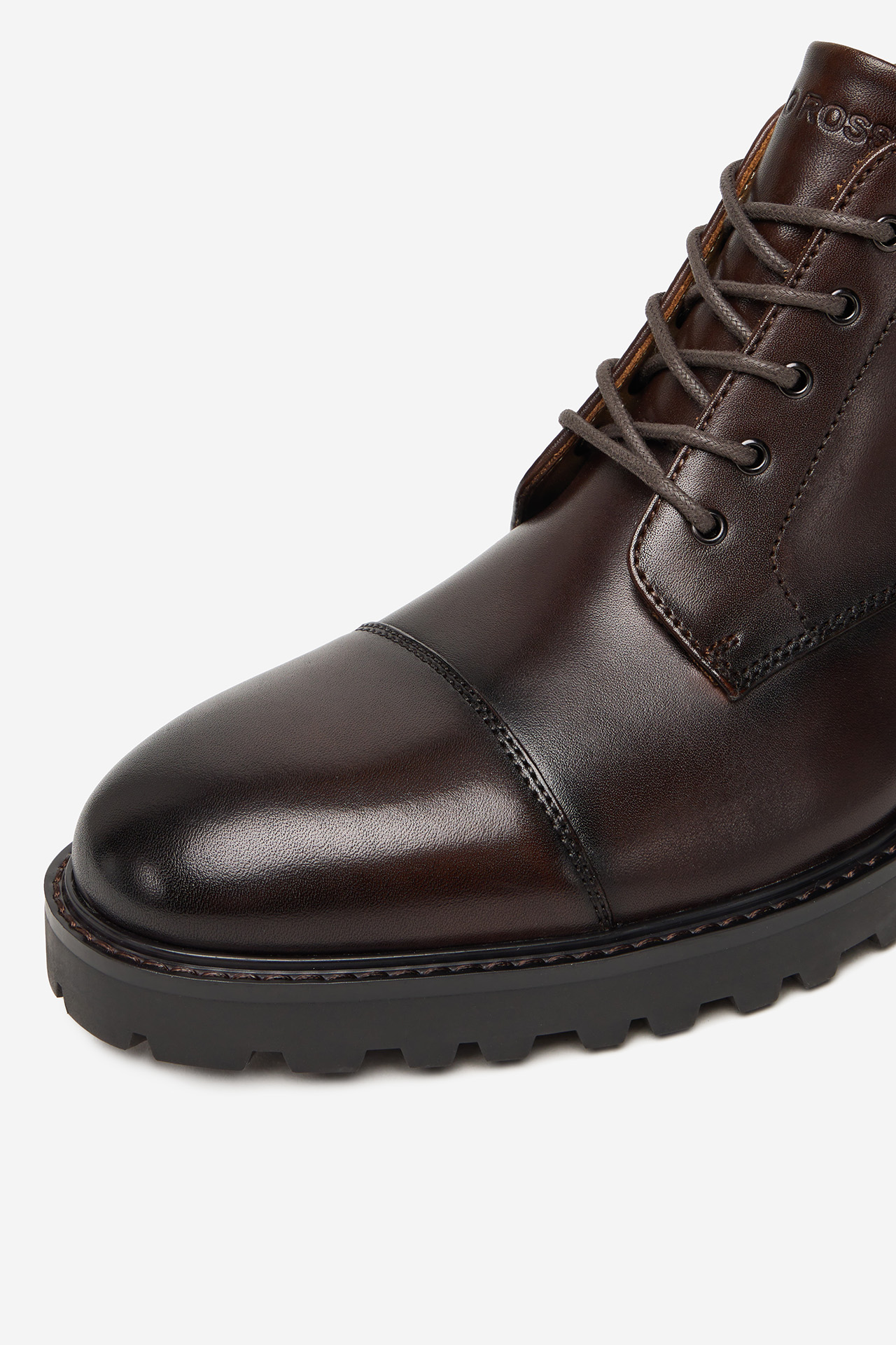 Kotníková obuv Tmavě hnědá