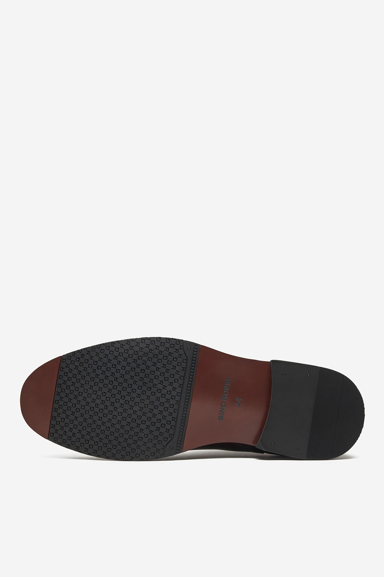 Kotníková obuv s elastickým prvkem Tmavě hnědá