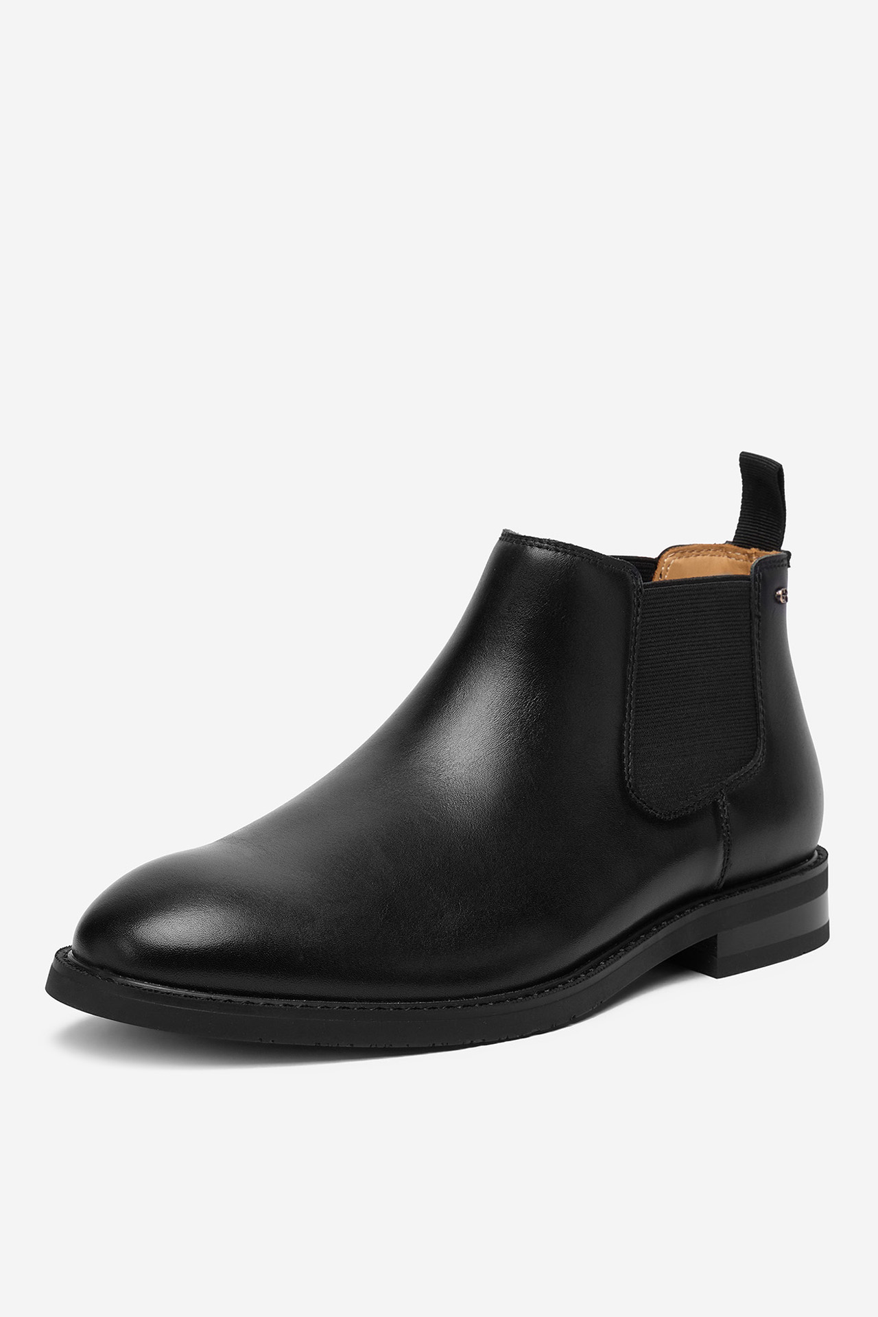 Kotníková obuv s elastickým prvkem Černá