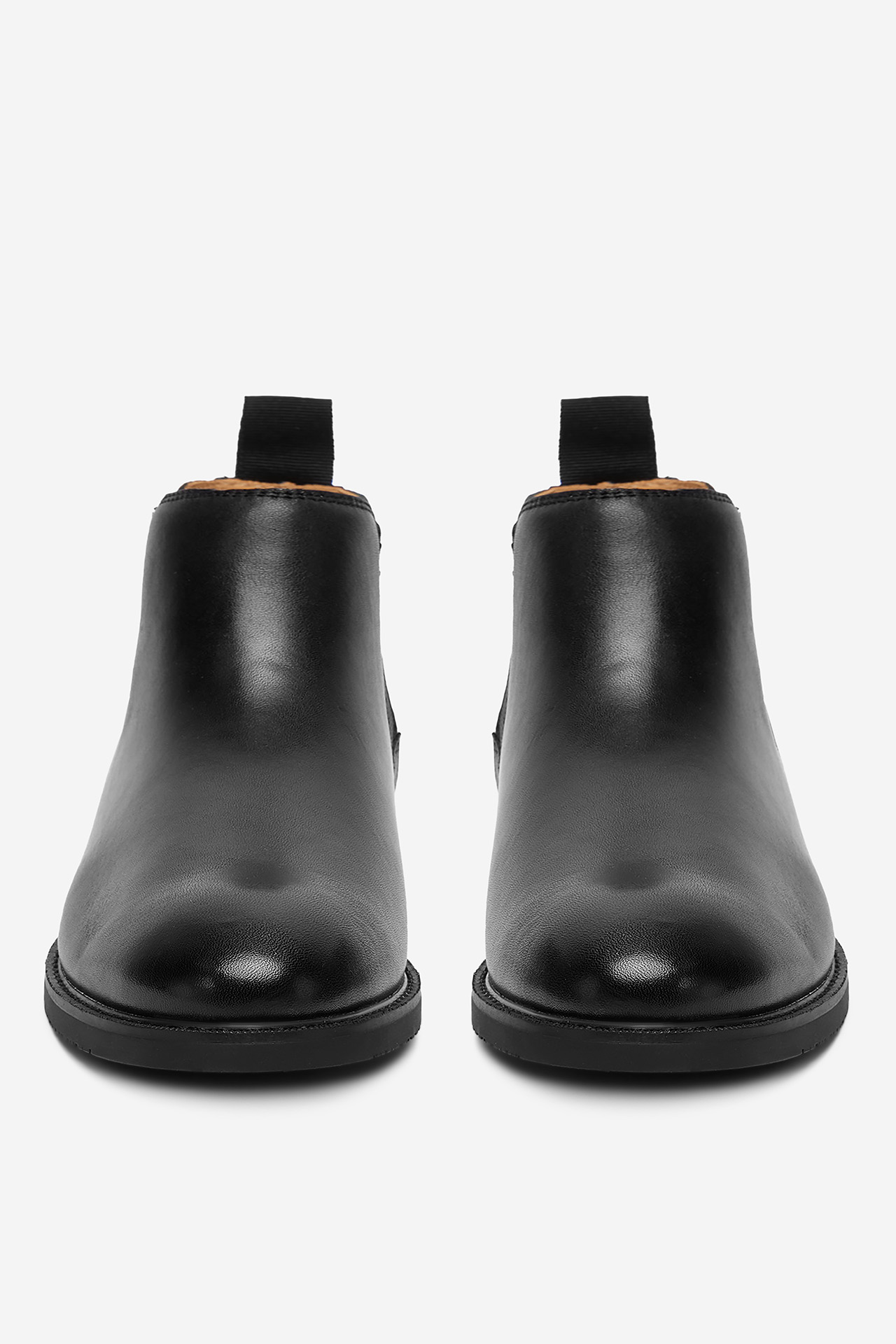 Kotníková obuv s elastickým prvkem Černá