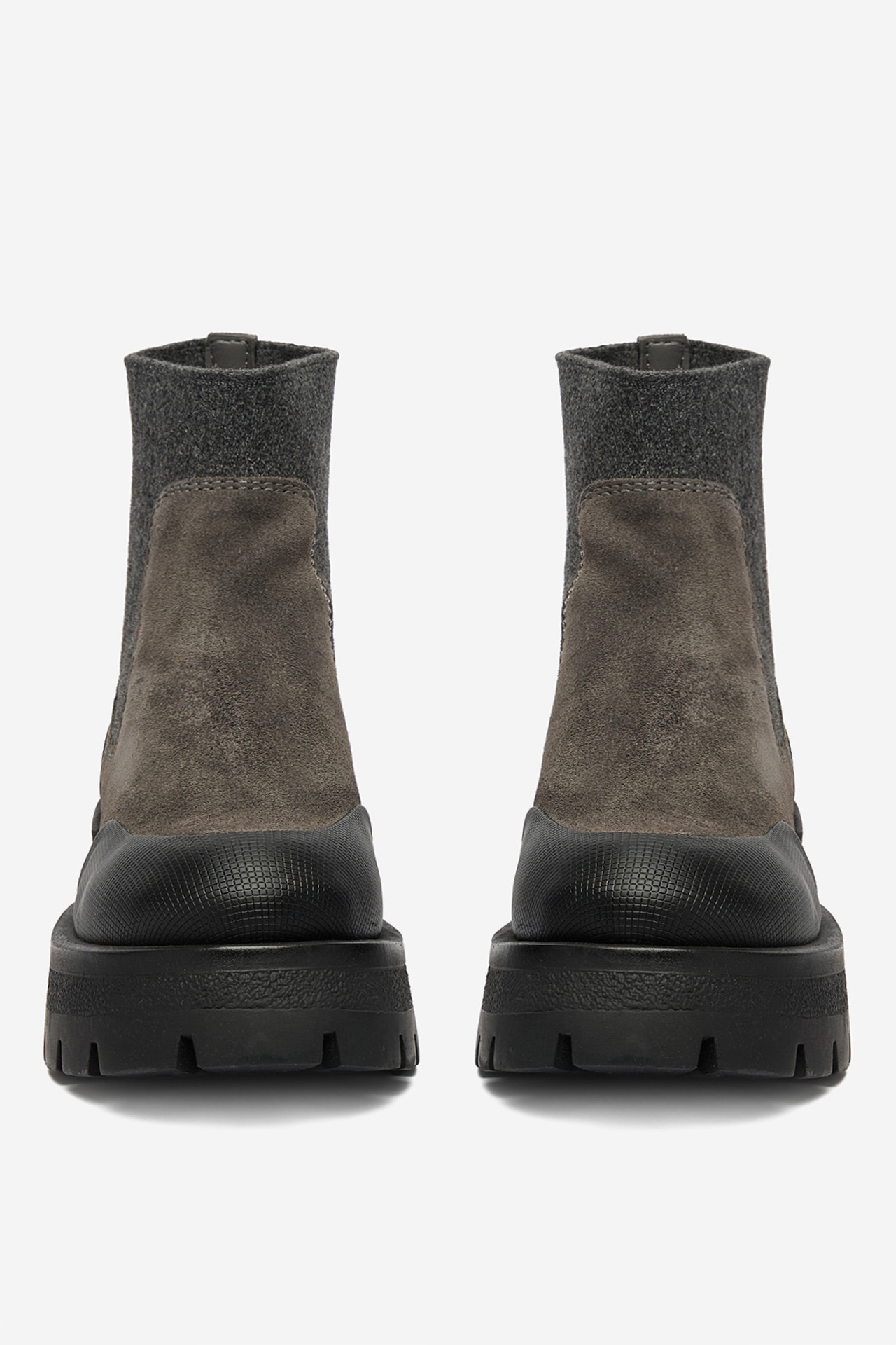 Kotníková obuv s elastickým prvkem Šedá