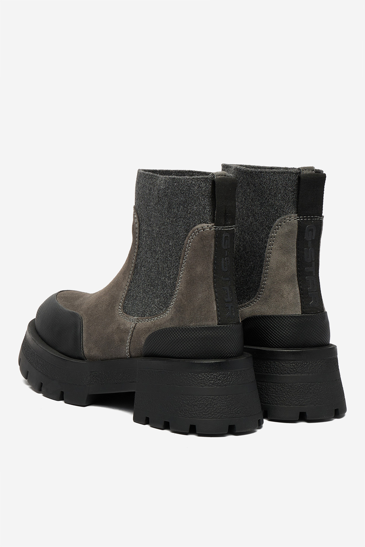 Kotníková obuv s elastickým prvkem Šedá