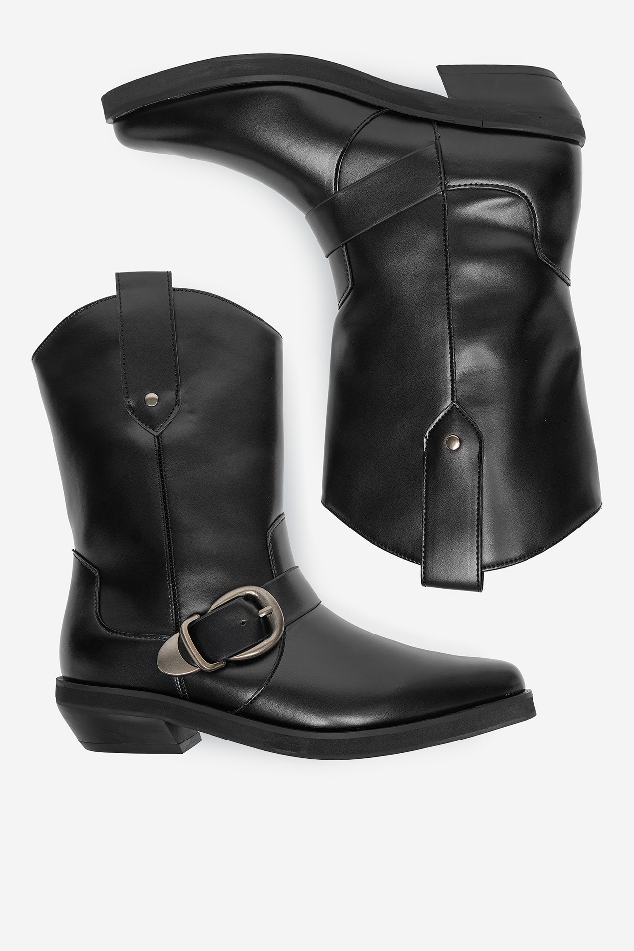 Kavbojski škornji Črna