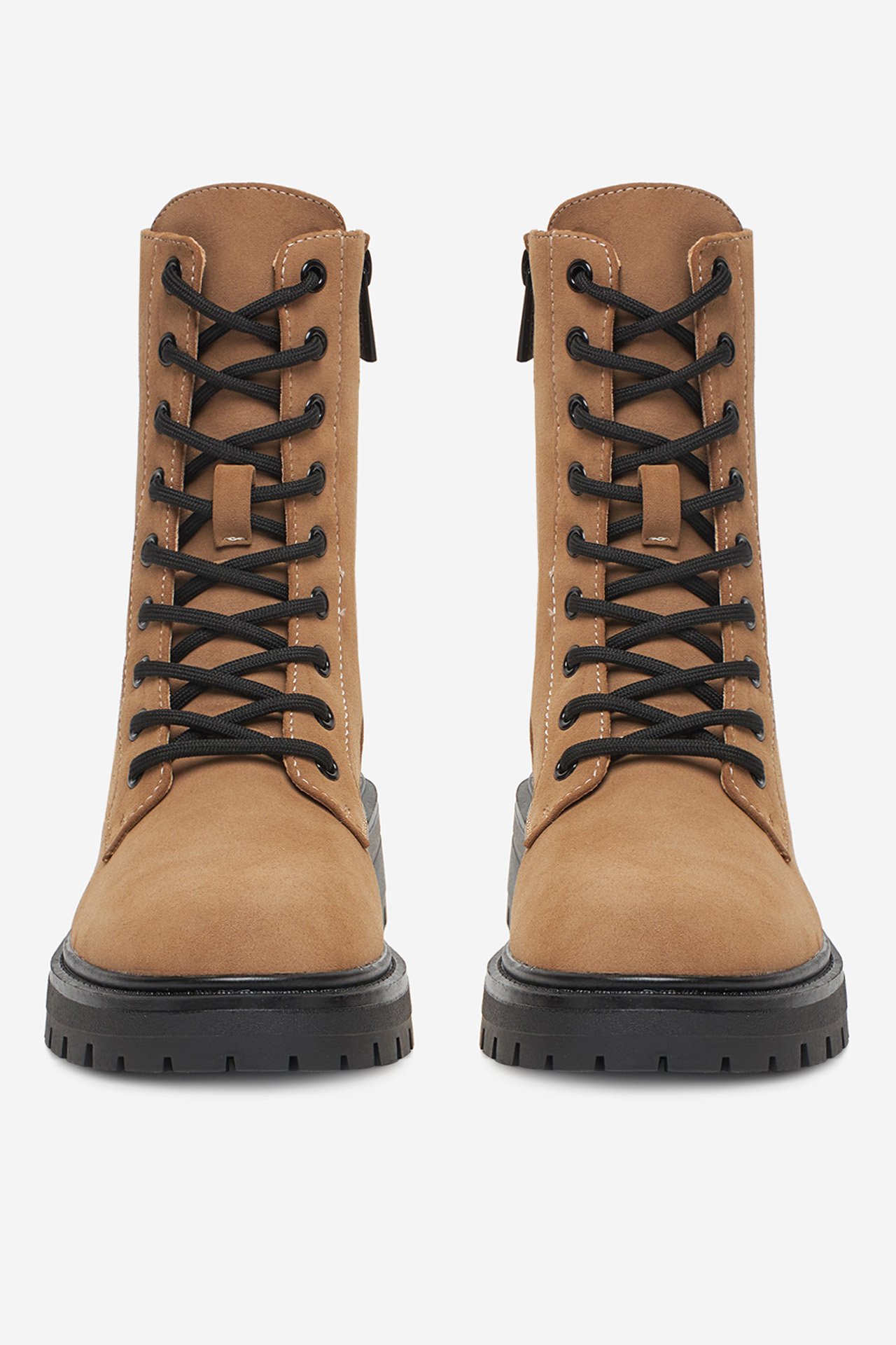 Kotníková obuv Tmavě béžová