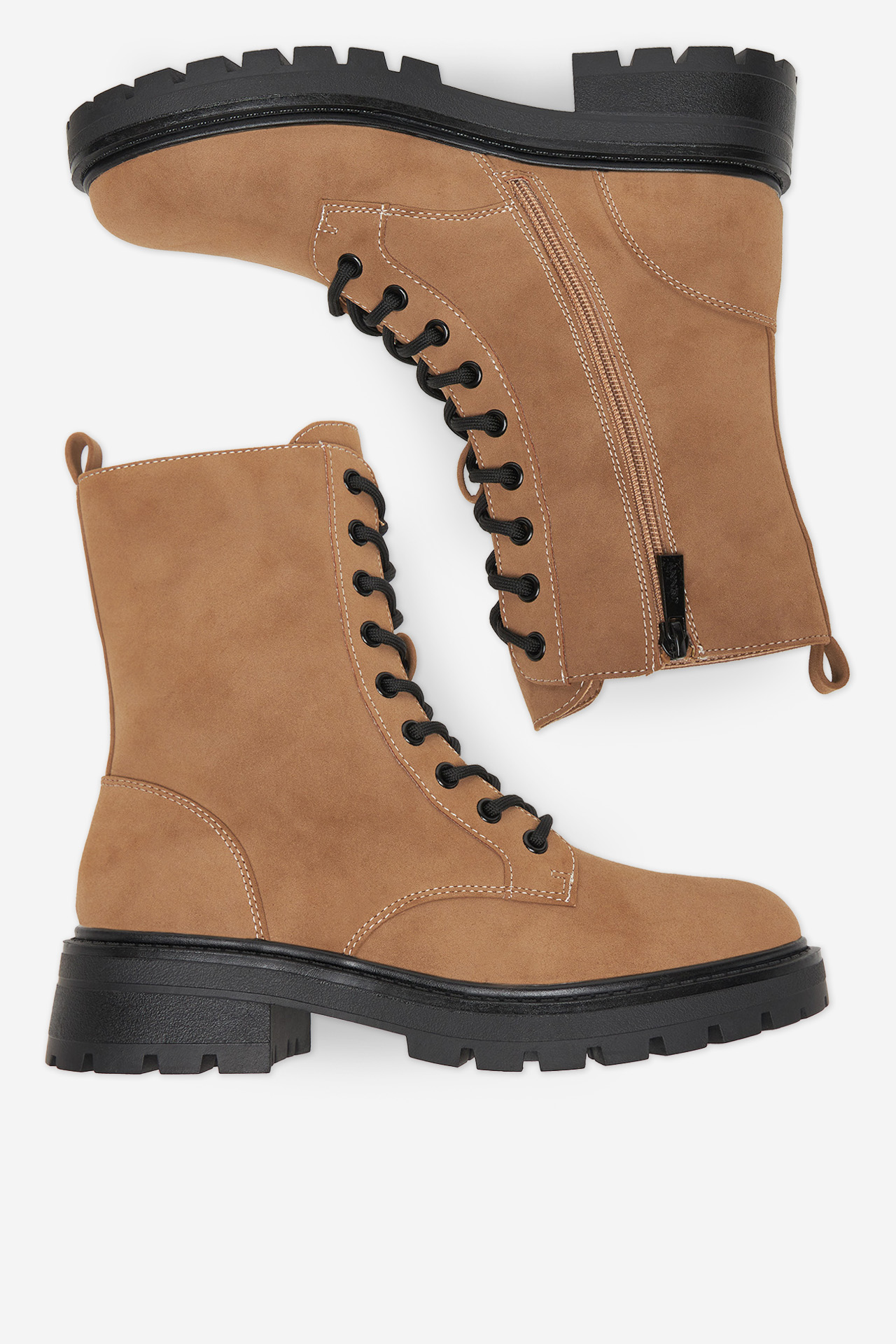 Kotníková obuv Tmavě béžová