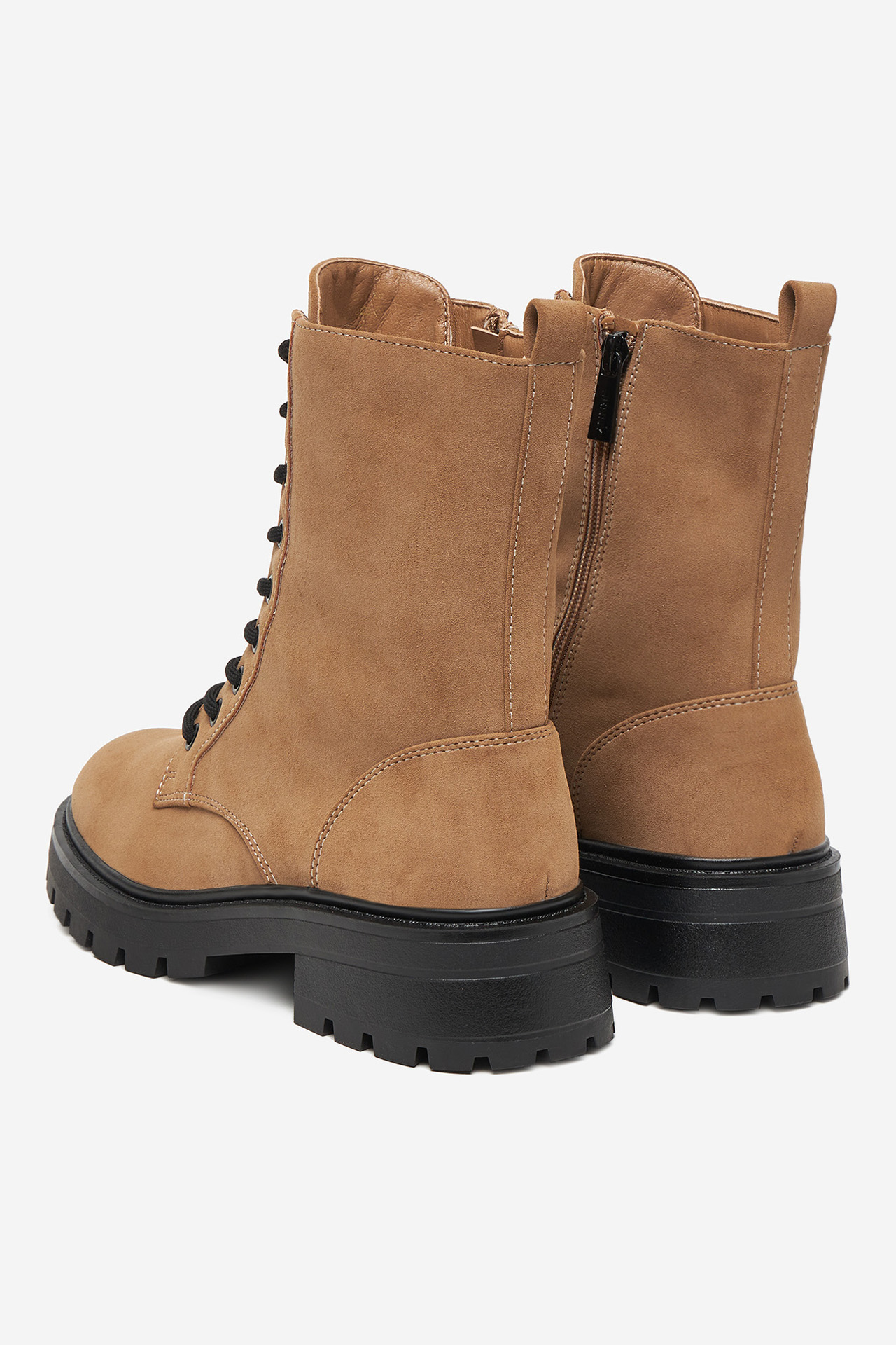 Kotníková obuv Tmavě béžová