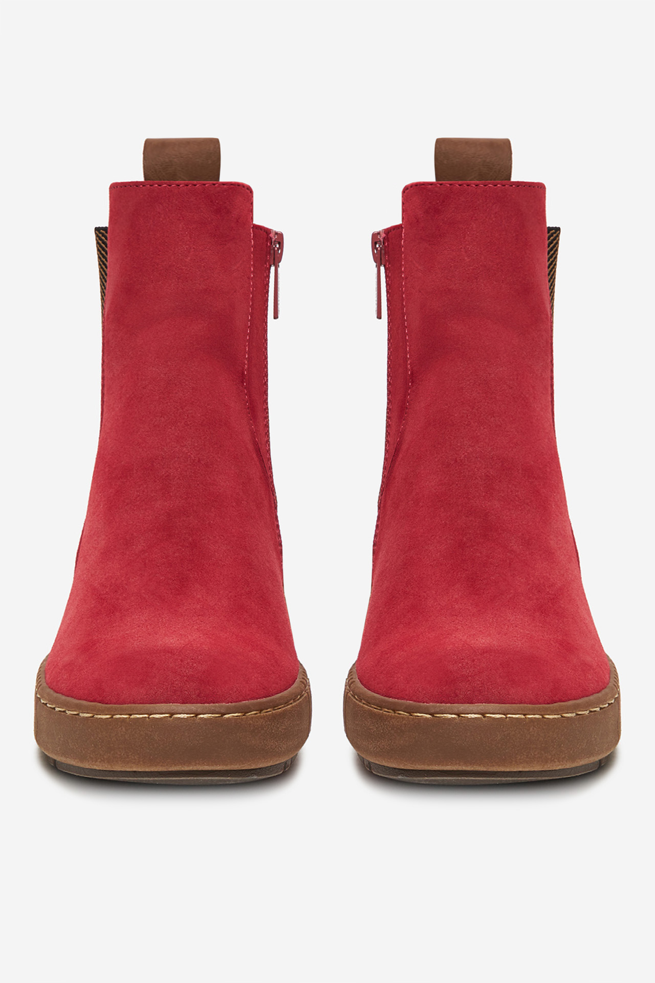 Členková obuv Červená