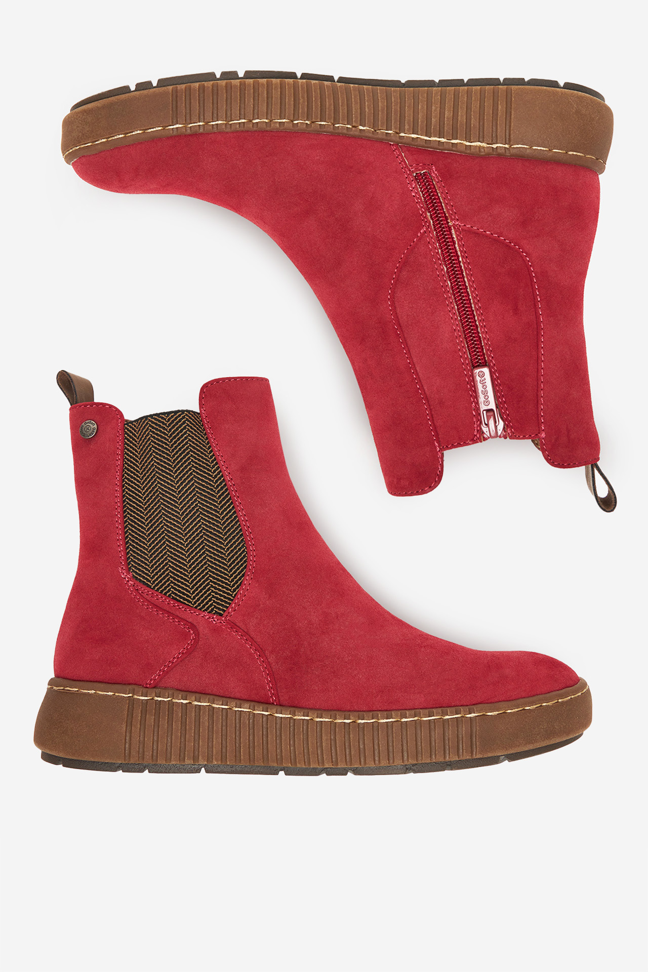 Členková obuv Červená