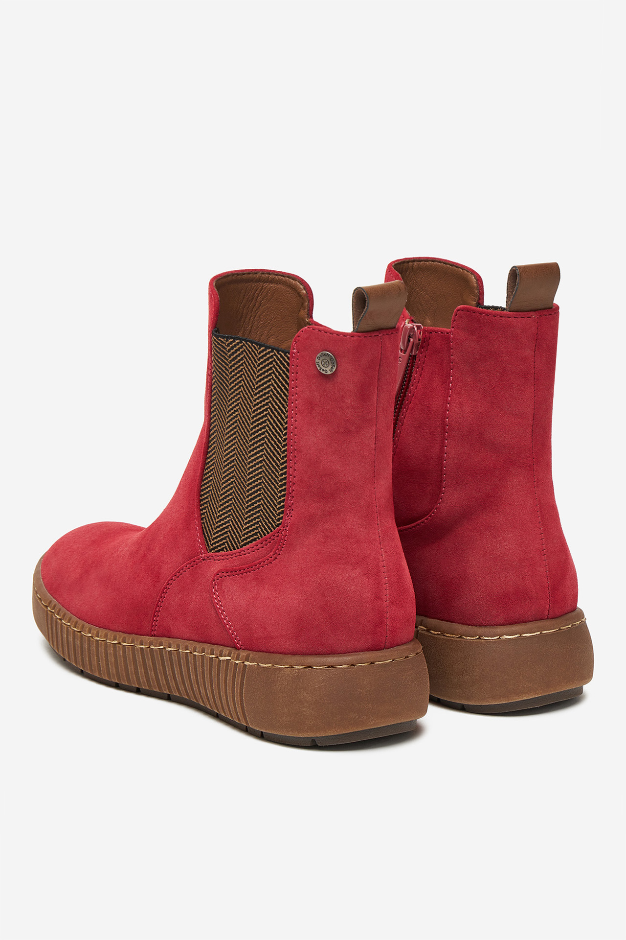 Členková obuv Červená