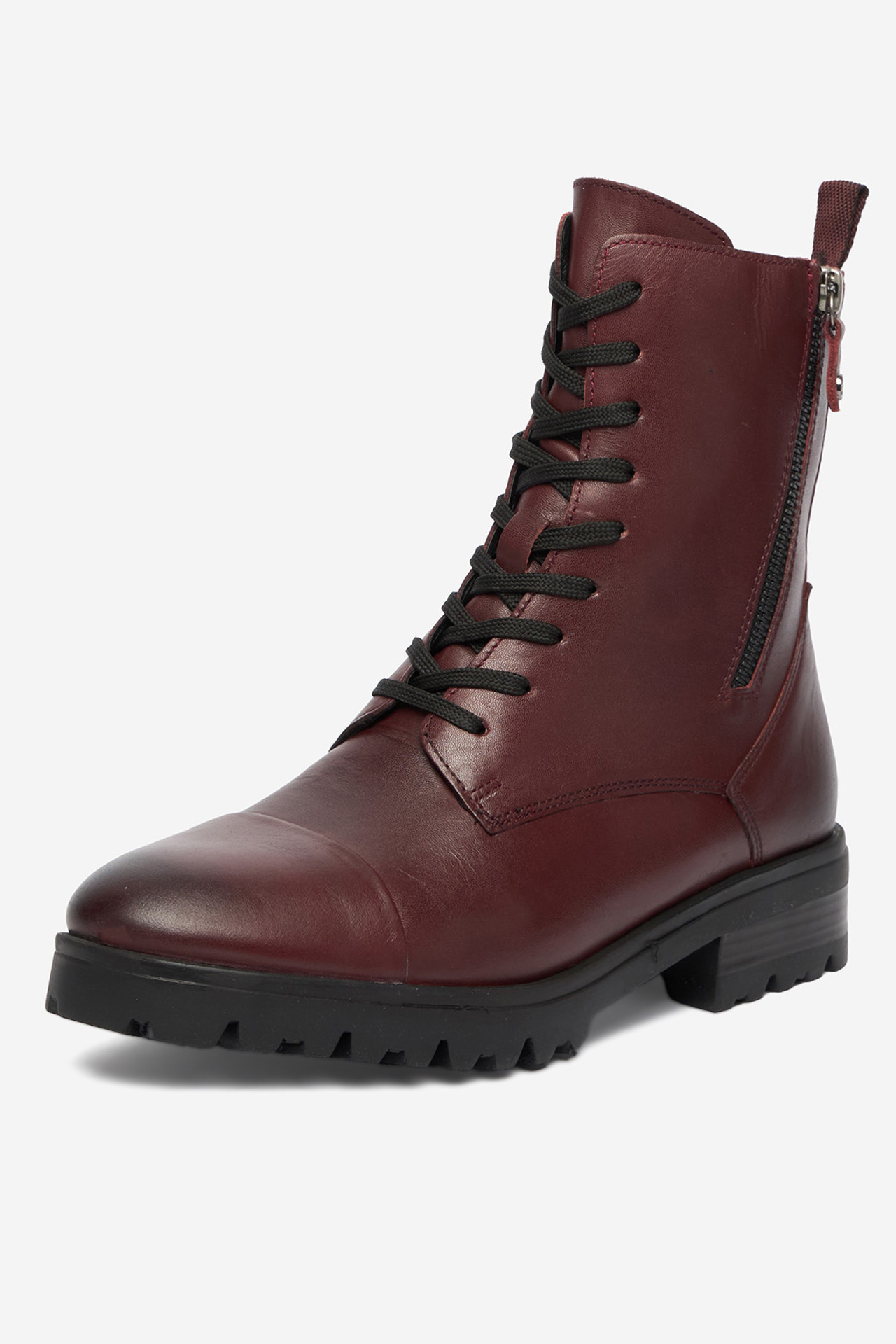 Kotníková obuv Vínový