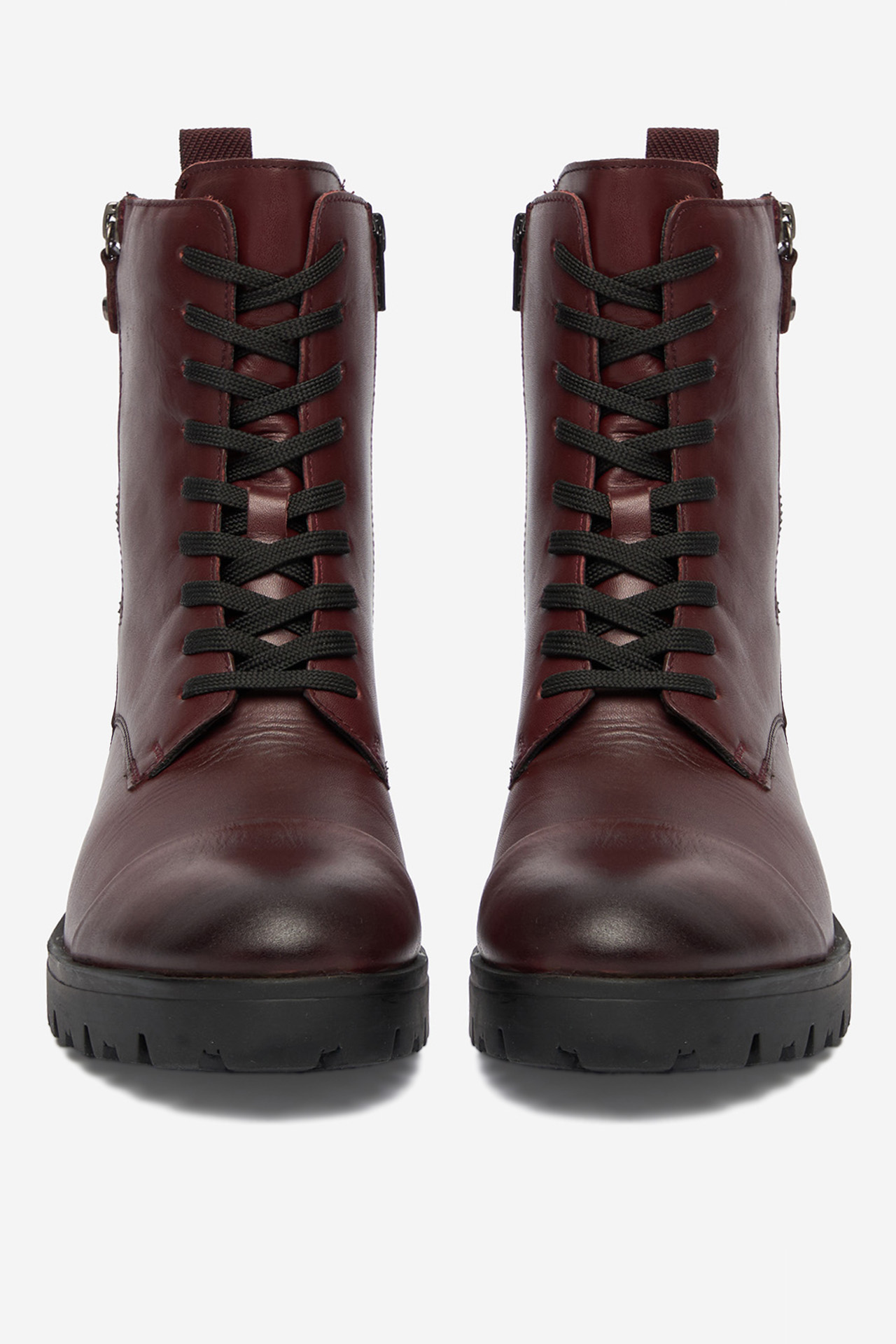 Kotníková obuv Vínový