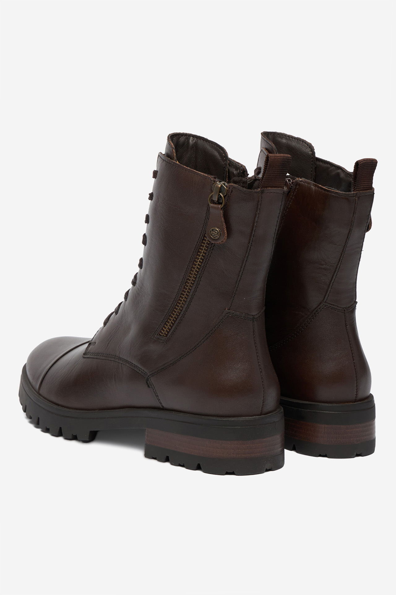 Kotníková obuv Tmavě hnědá