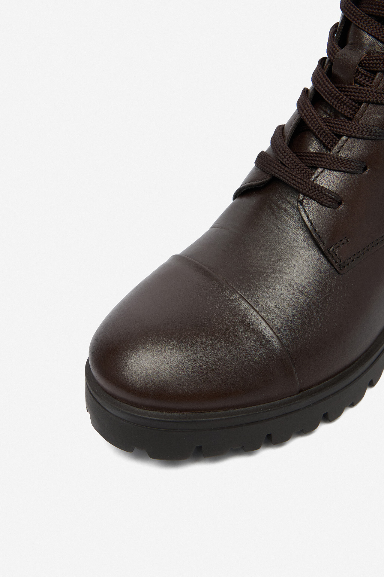 Kotníková obuv Tmavě hnědá