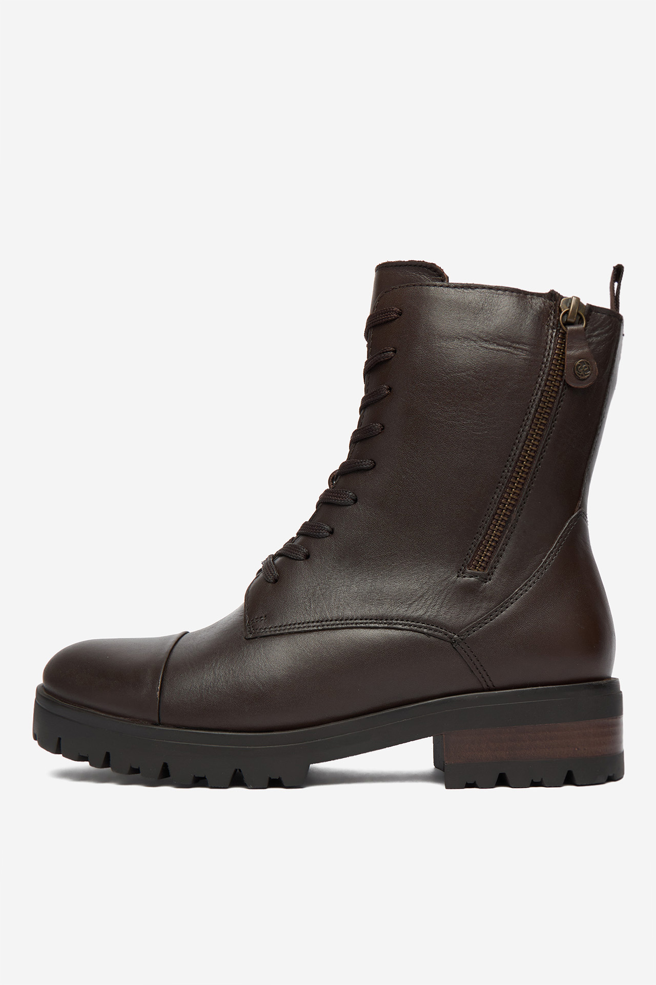 Kotníková obuv Tmavě hnědá