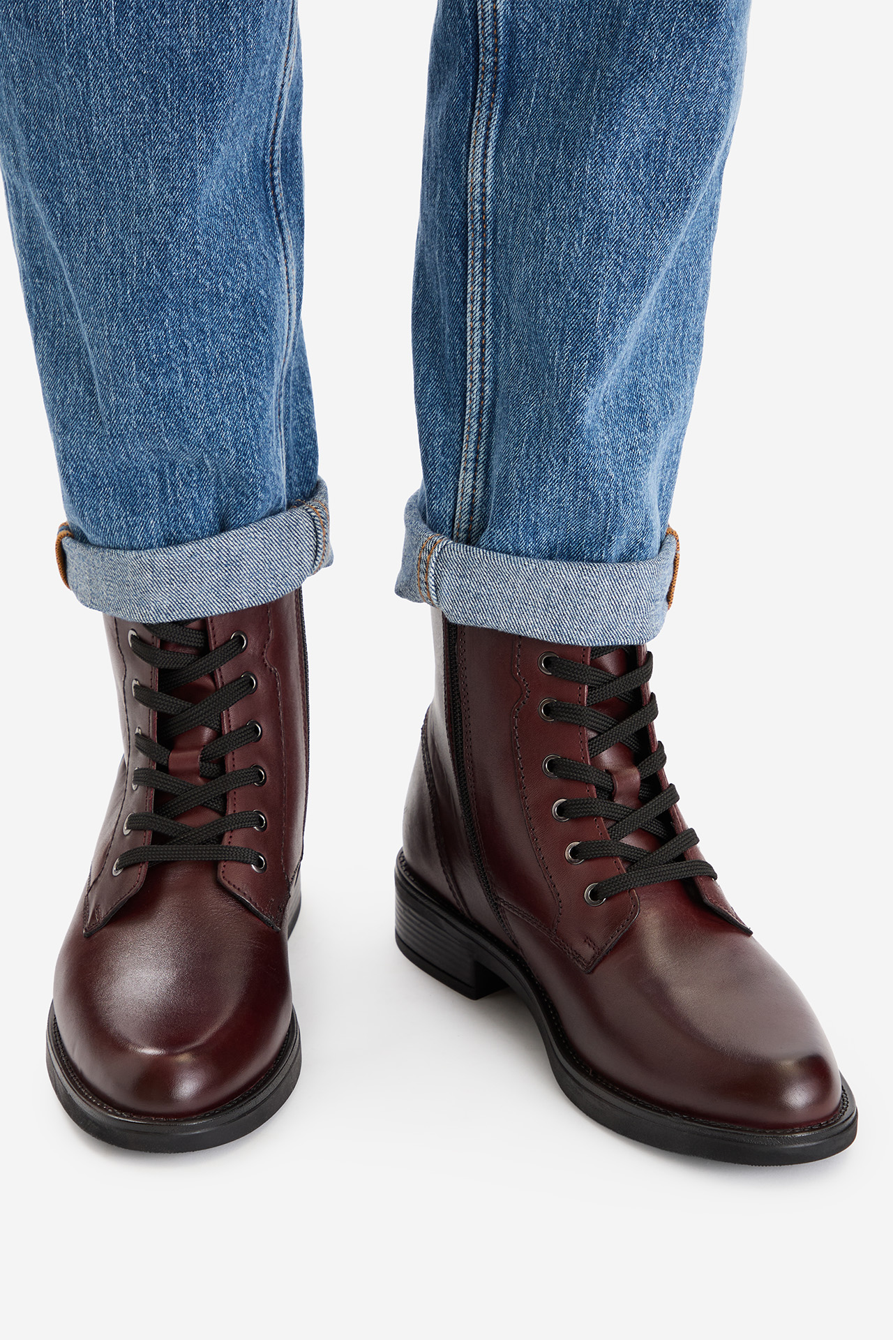 Kotníková obuv Tmavě hnědá