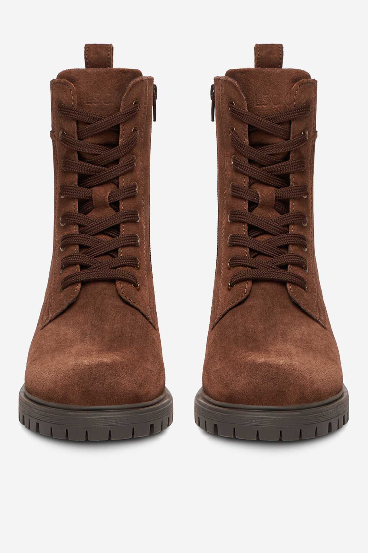 Kotníková obuv Tmavě hnědá