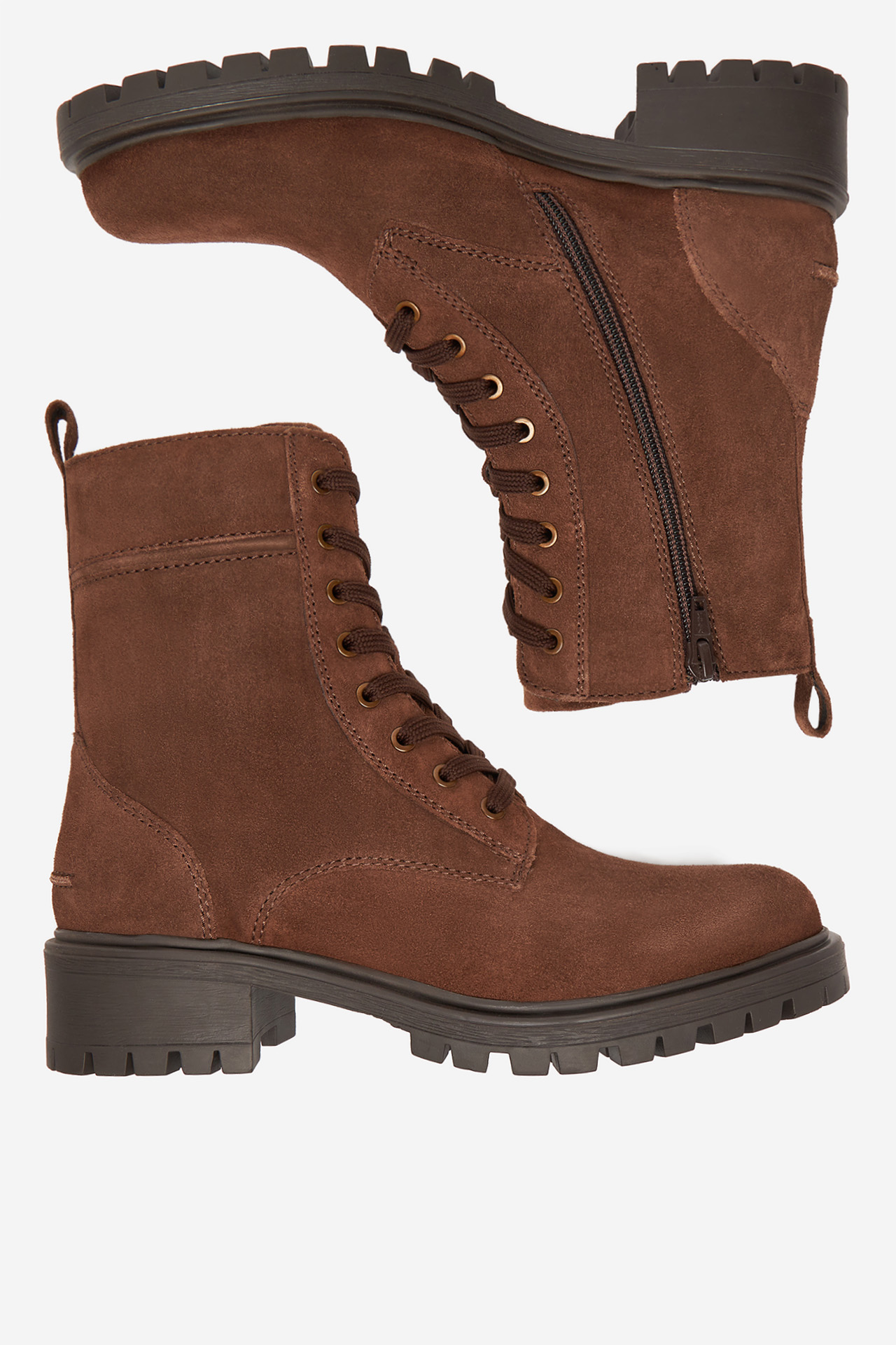 Kotníková obuv Tmavě hnědá