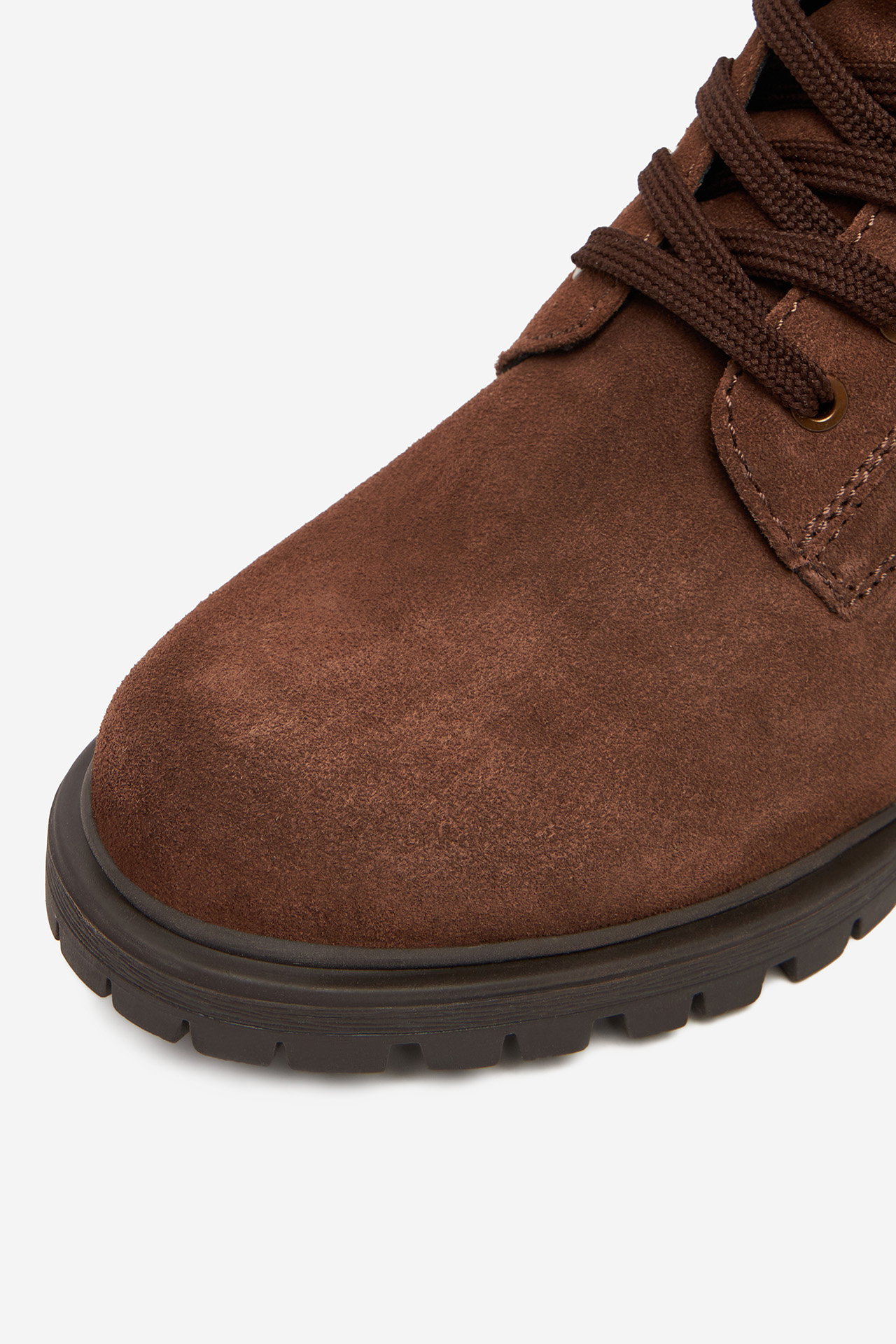 Kotníková obuv Tmavě hnědá