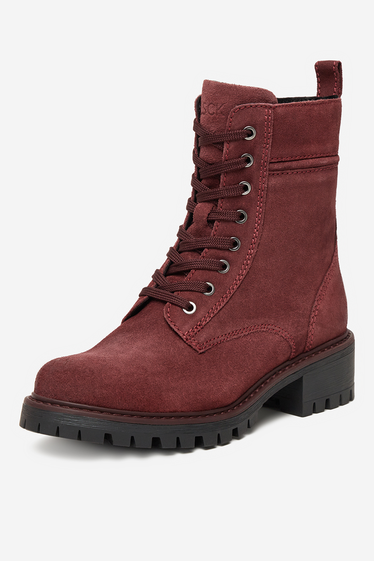Šnurovacie topánky Bordó