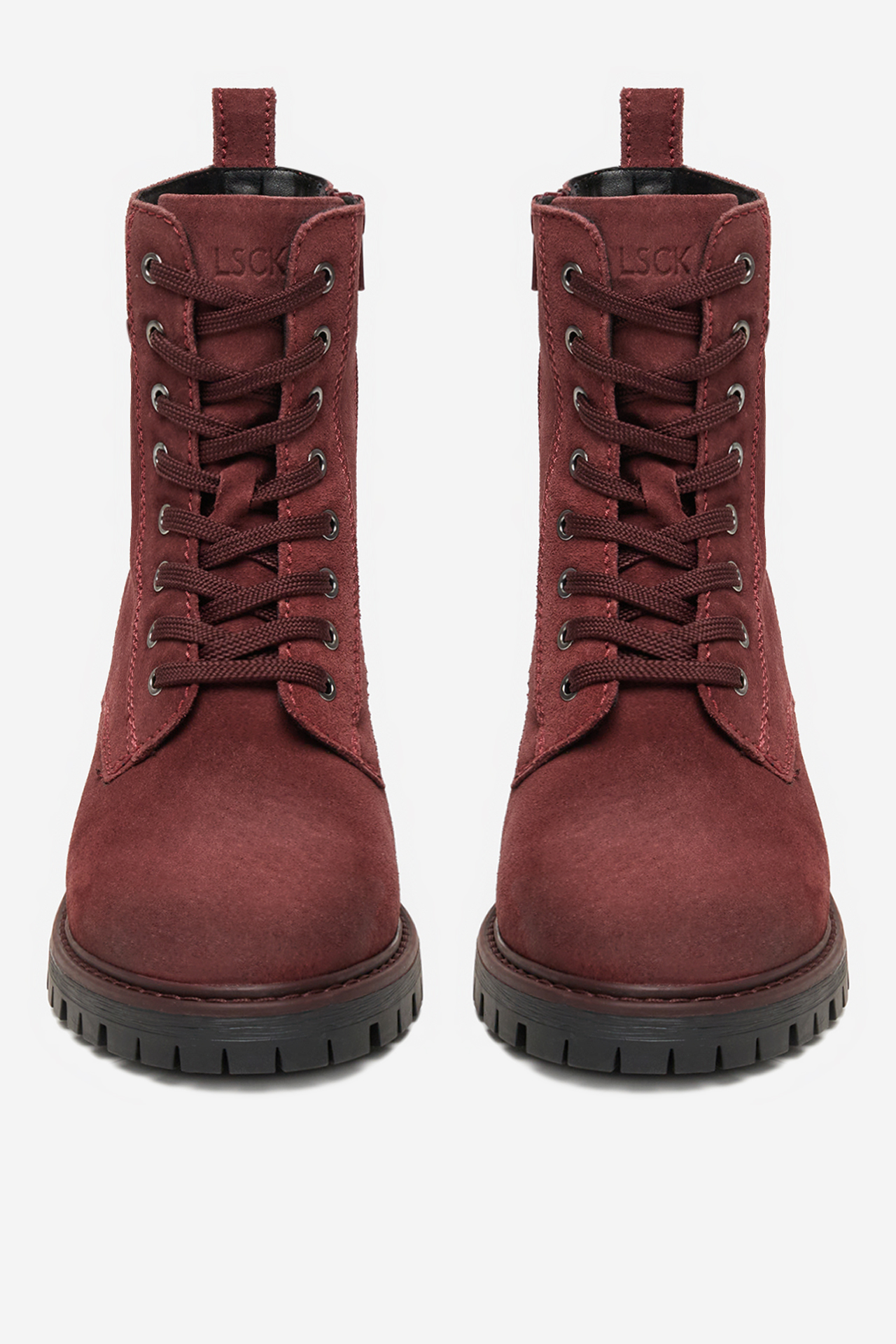 Šnurovacie topánky Bordó