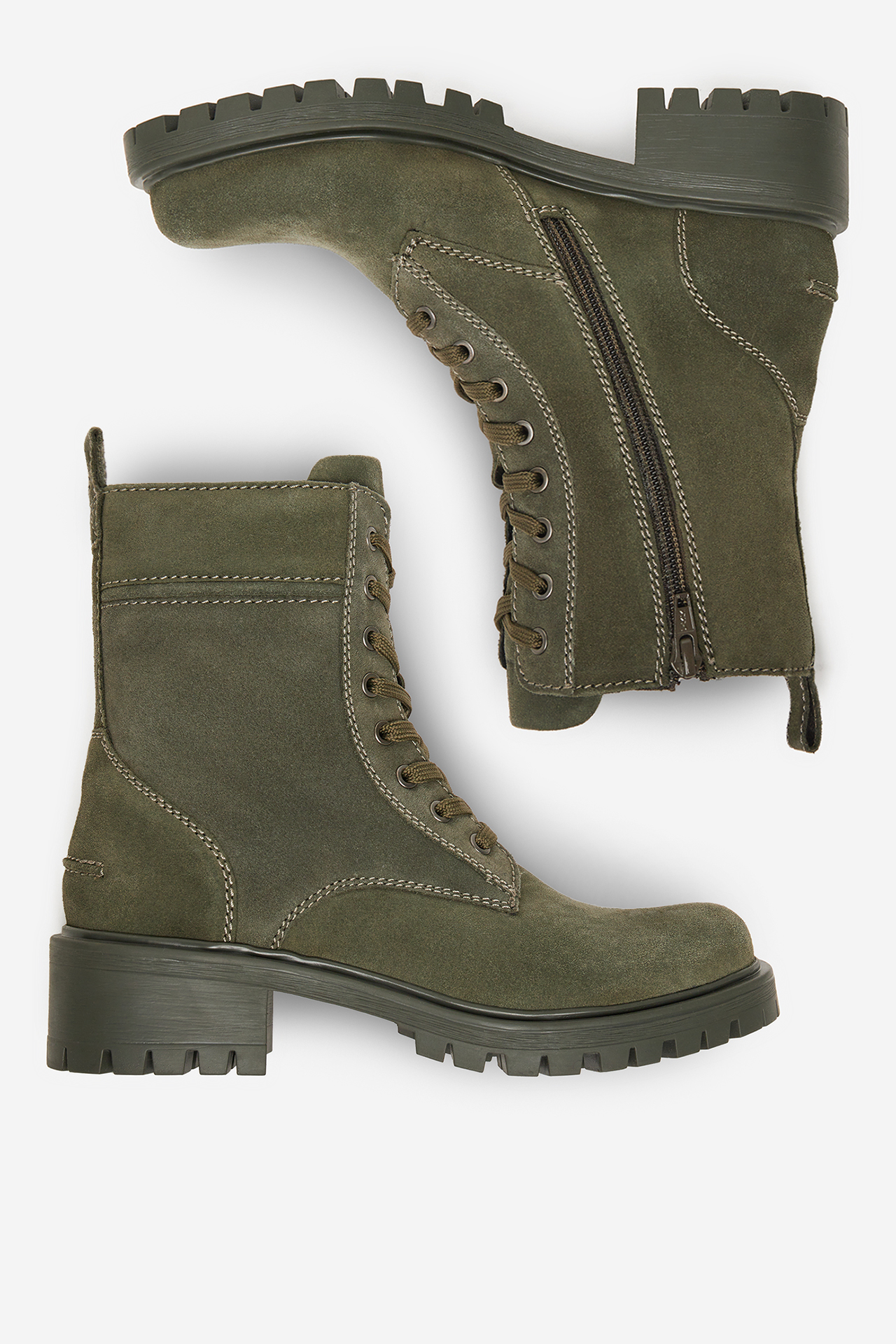 Kotníková obuv Zelená