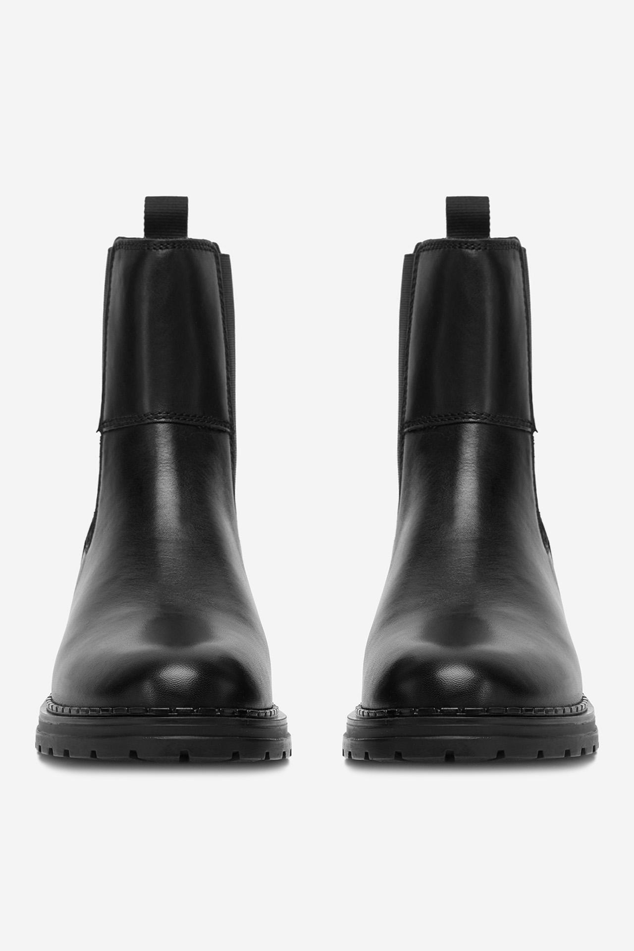 Kotníková obuv s elastickým prvkem Černá