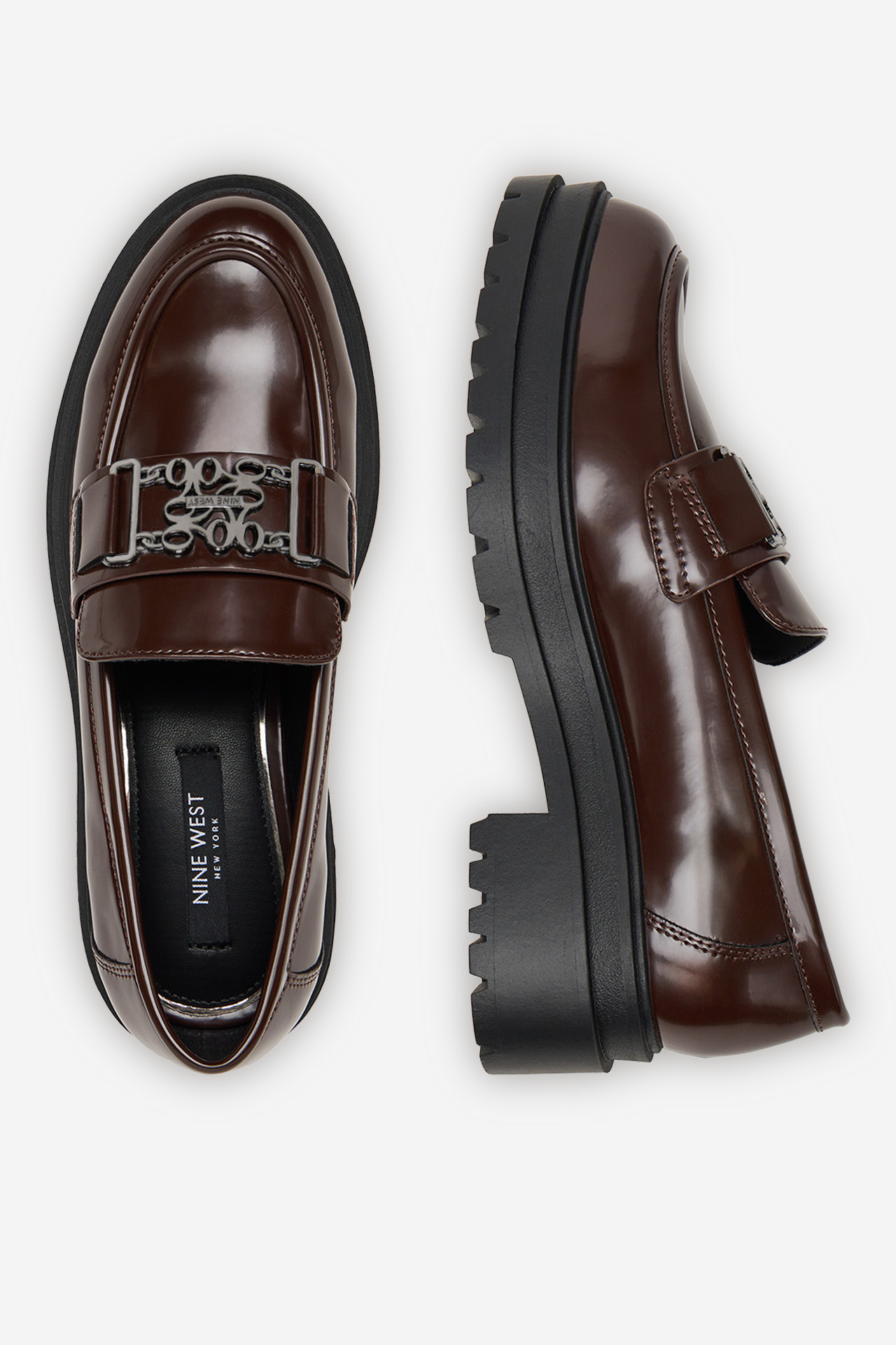 Loafersy Tmavě hnědá